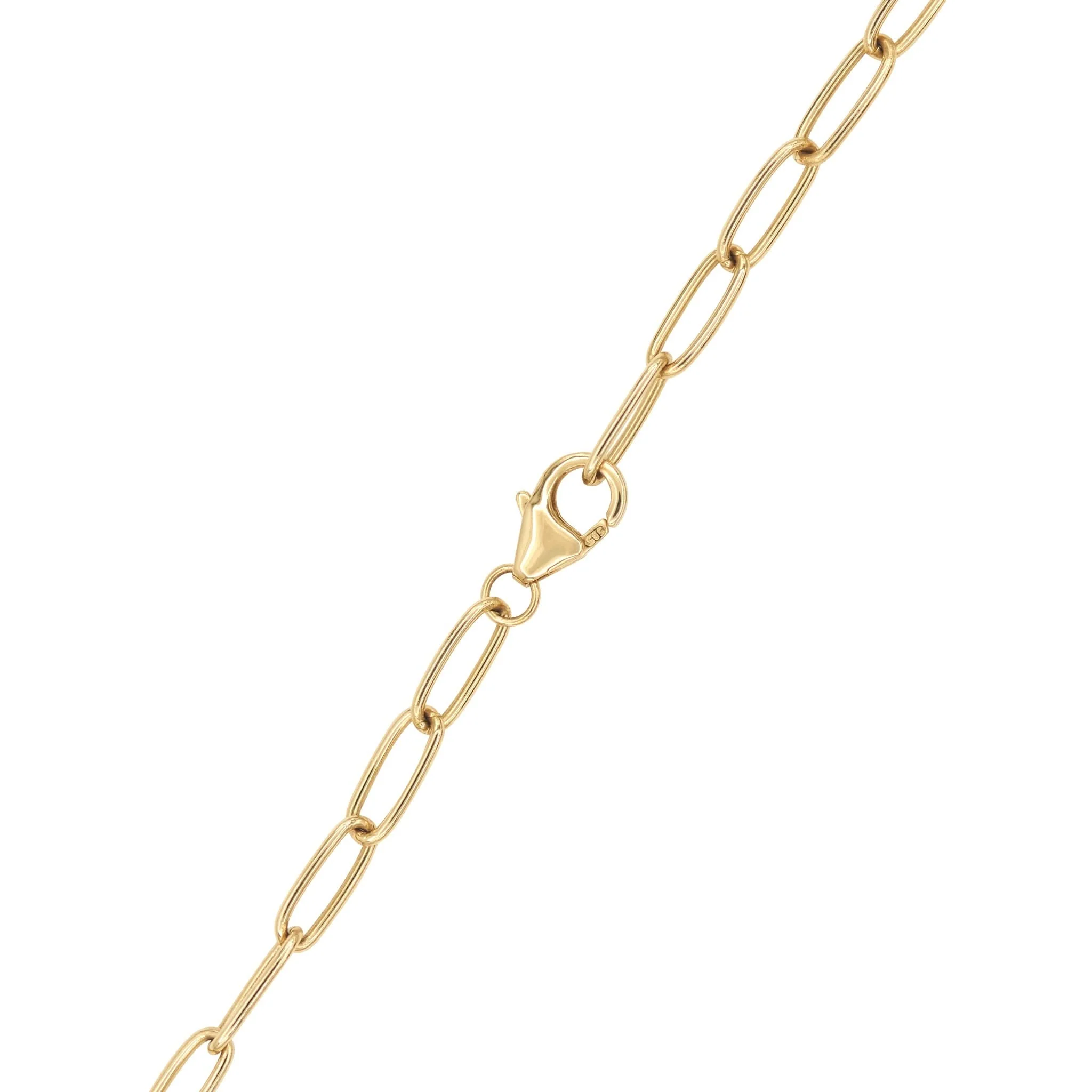 Adelaide 5 Pavé White Topaz Link Bracelet in 14k Gold (April) - Image 7