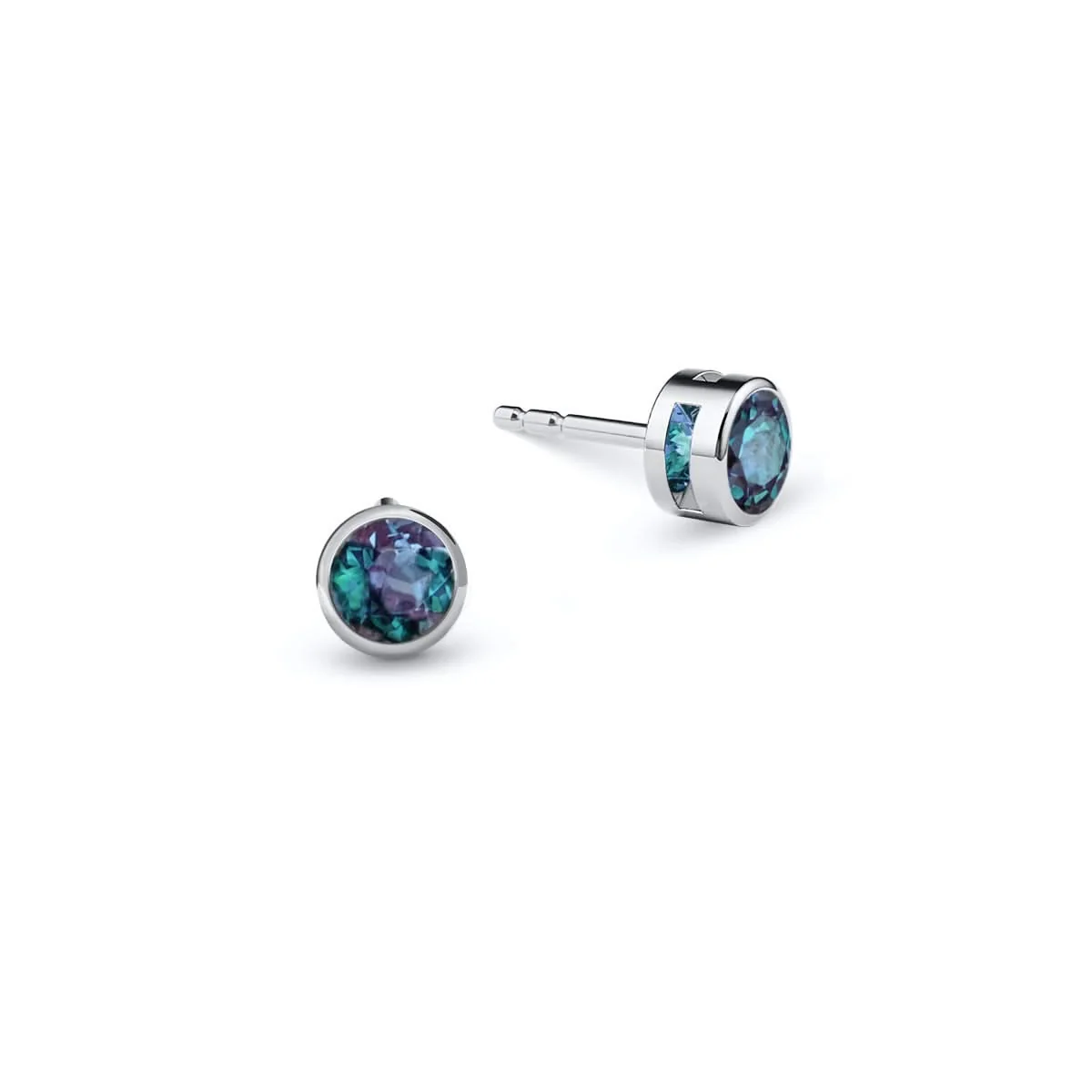 Barrington Alexandrite Stud Earrings in 14k Gold (June) - Image 5