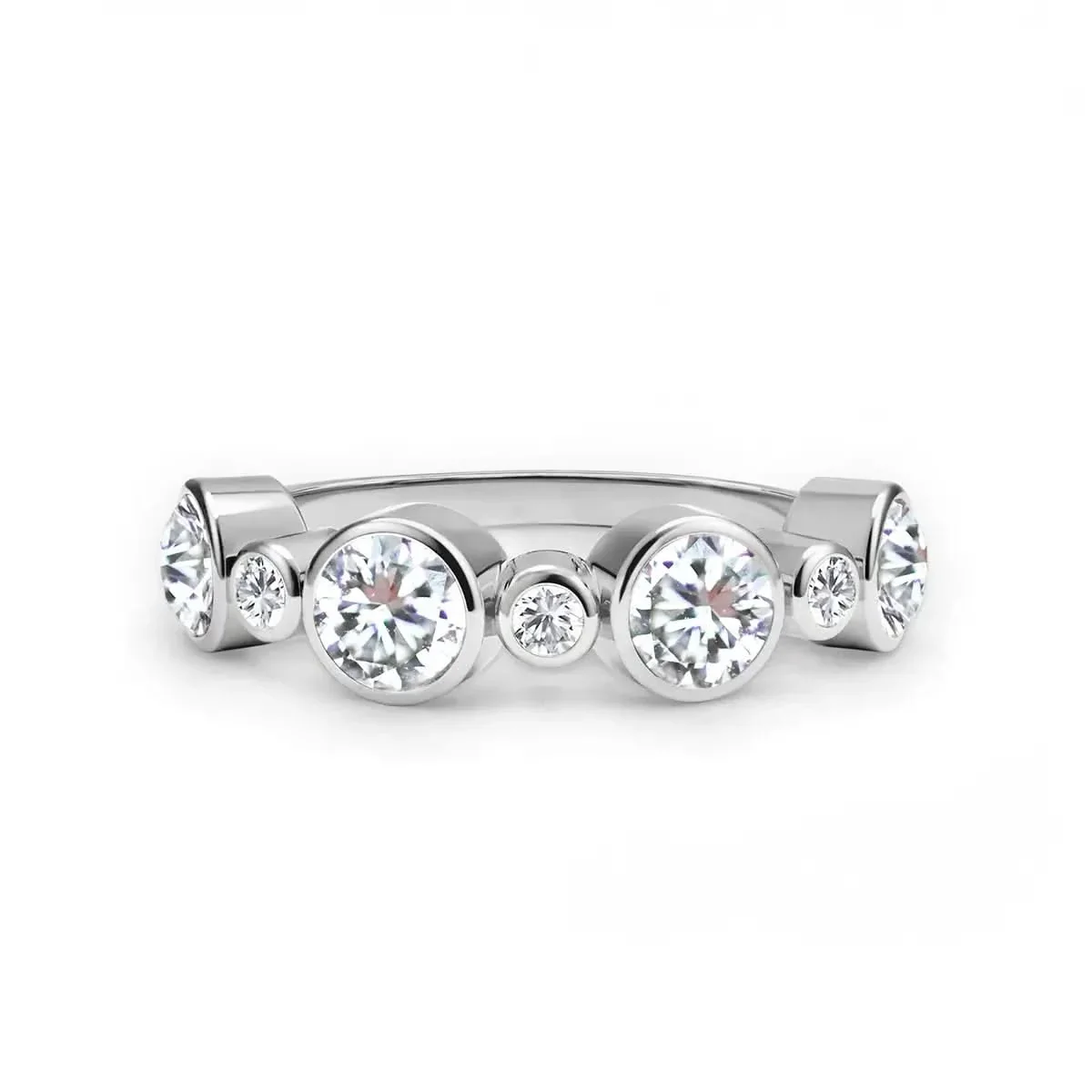Barrington Diamond Band Ring in 14k Gold (April) - Image 5
