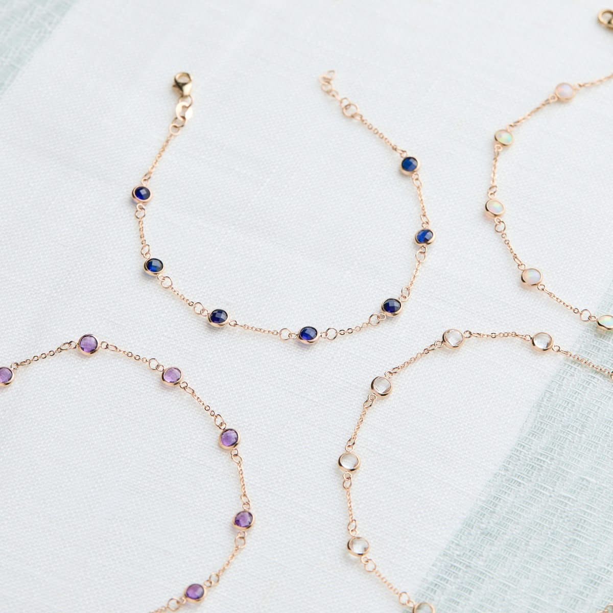 Bayberry 7 Amethyst Bracelet in 14k Gold (February) - Image 10