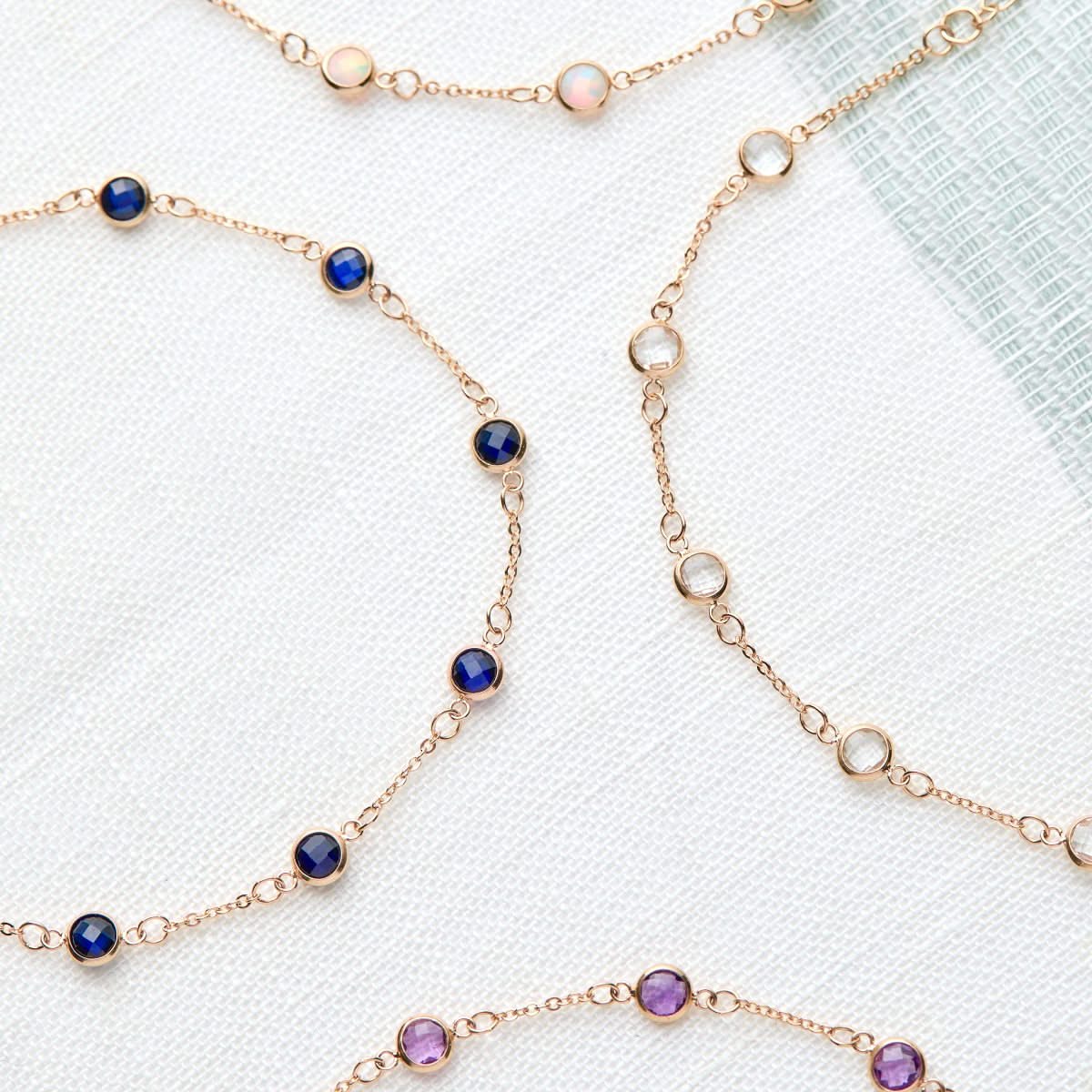 Bayberry 7 Sapphire Bracelet in 14k Gold (September) - Image 10