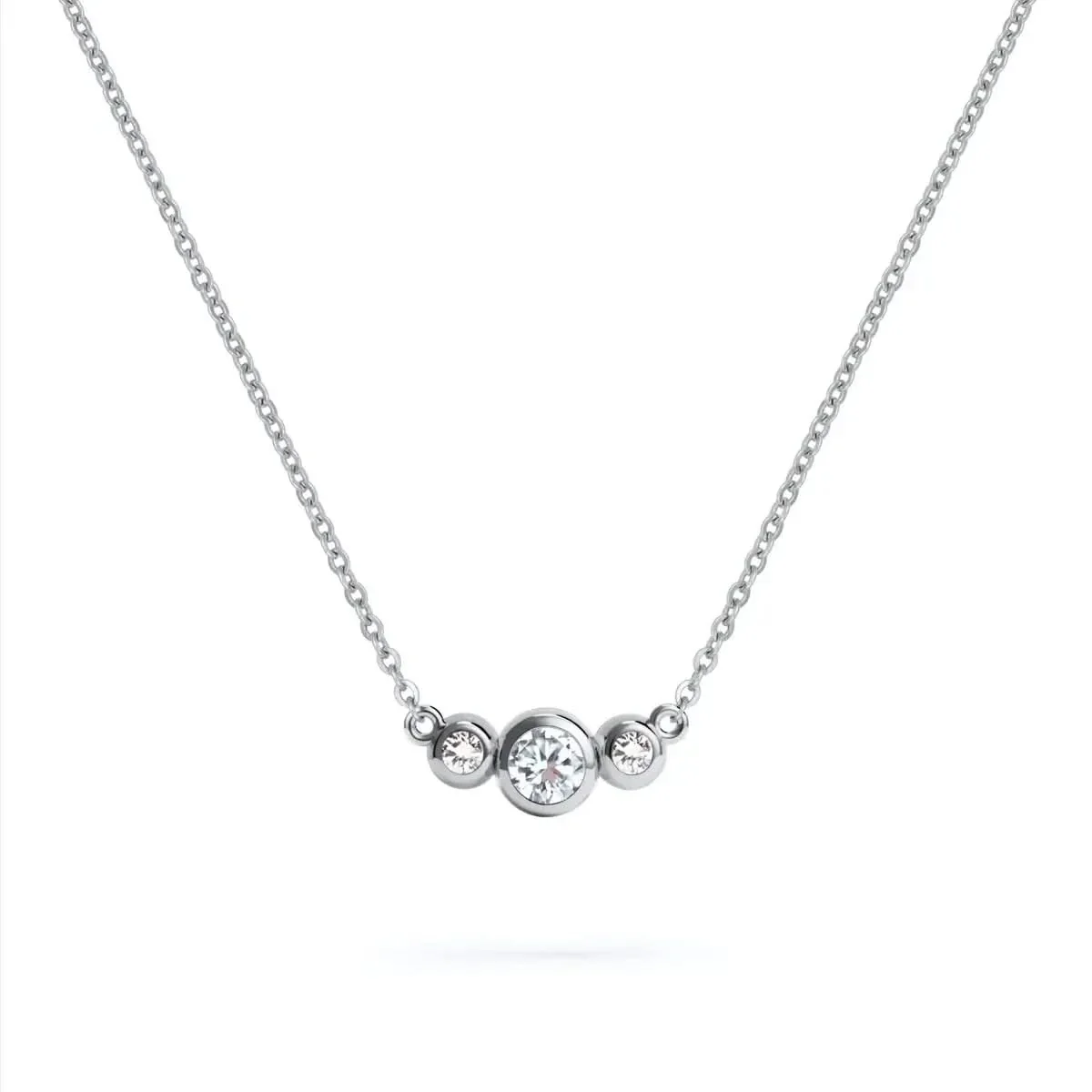 Barrington Diamond Necklace in 14k Gold (April) - Image 7