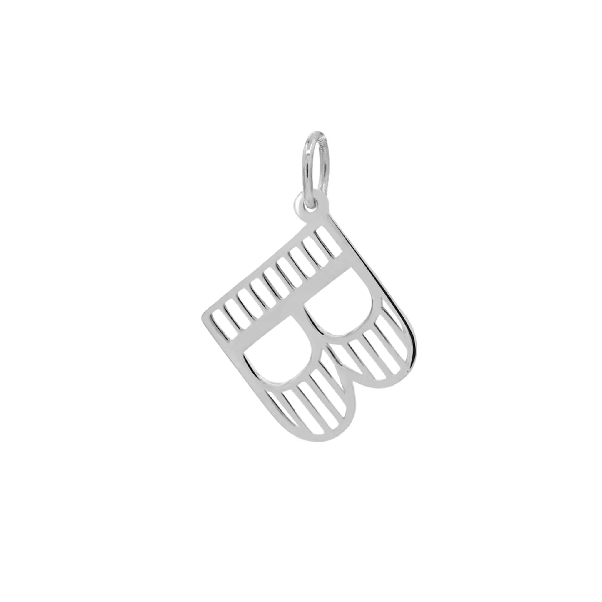 Essex Letter B Pendant in 14k Gold - Image 7