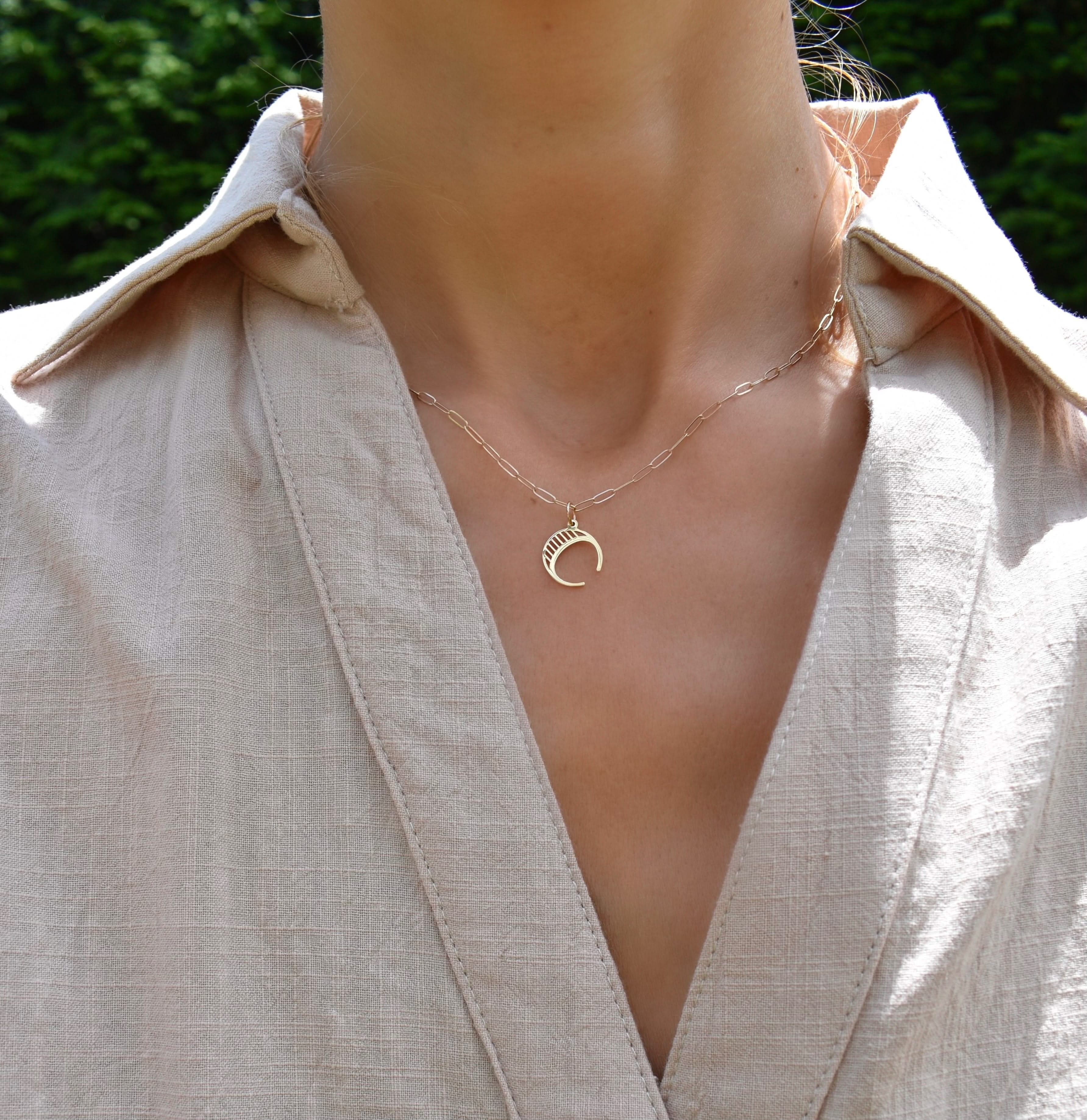 Essex Letter C Pendant in 14k Gold - Image 2