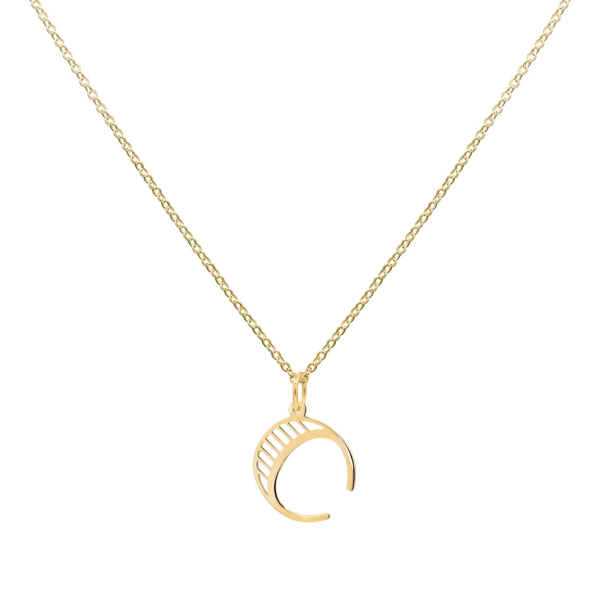 Essex Letter C Pendant in 14k Gold - Image 4