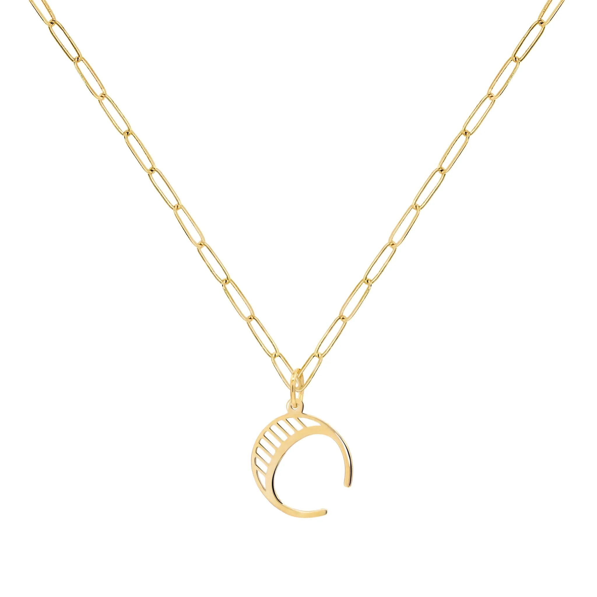 Essex Letter C Pendant in 14k Gold - Image 5