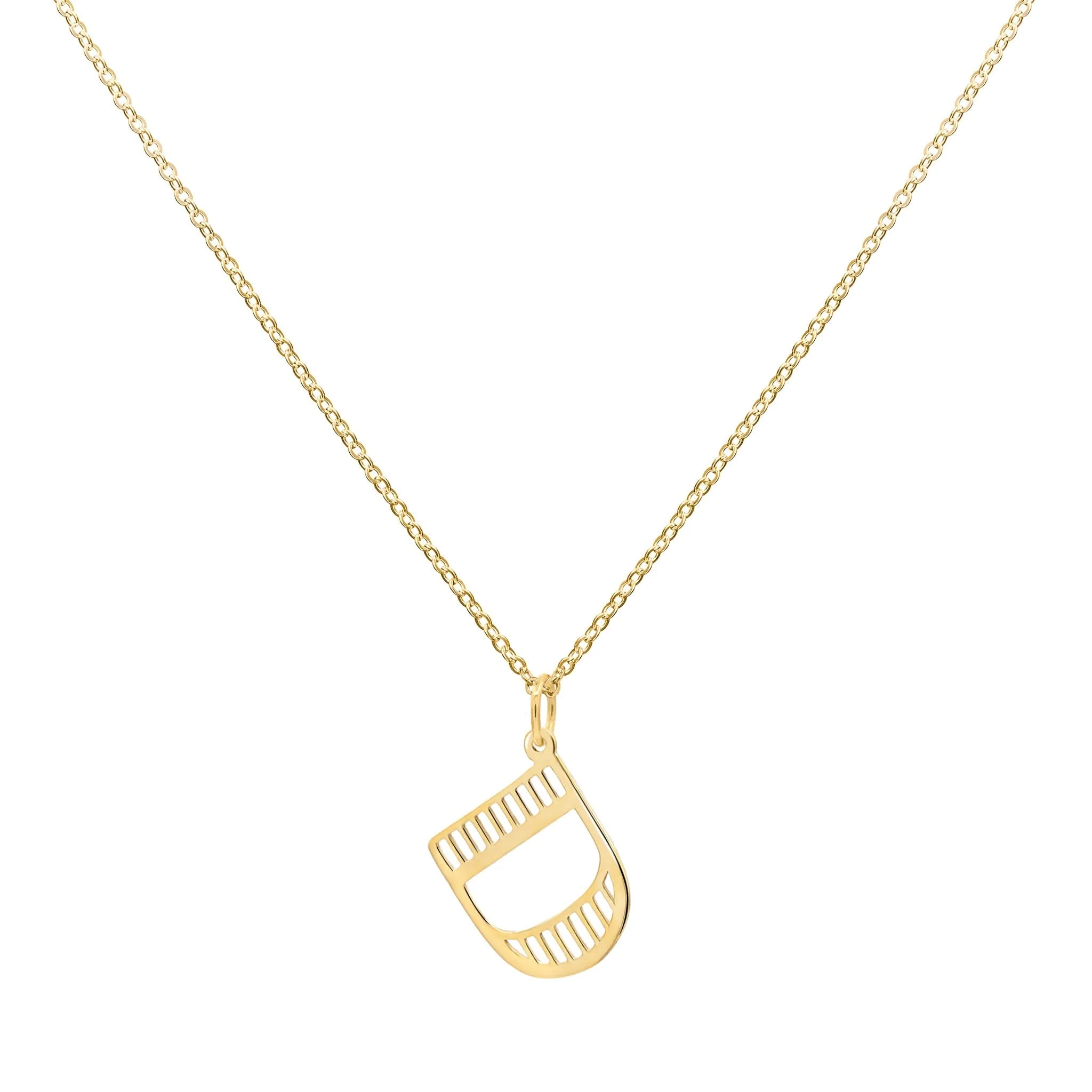 Essex Letter D Pendant in 14k Gold - Image 4