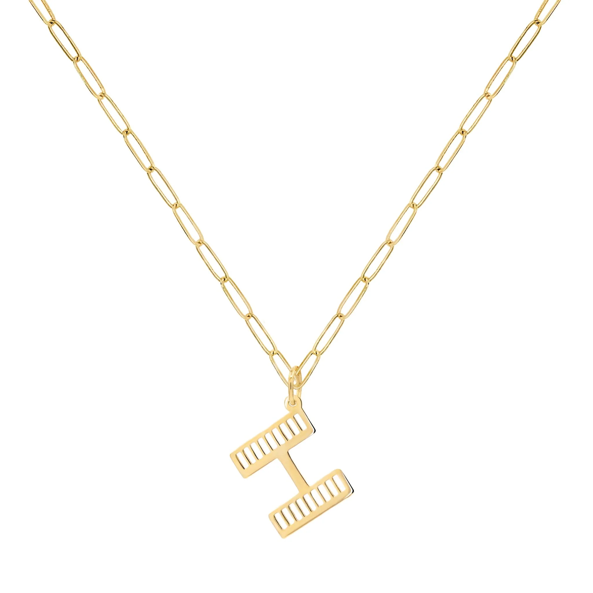 Essex Letter H Pendant in 14k Gold - Image 5