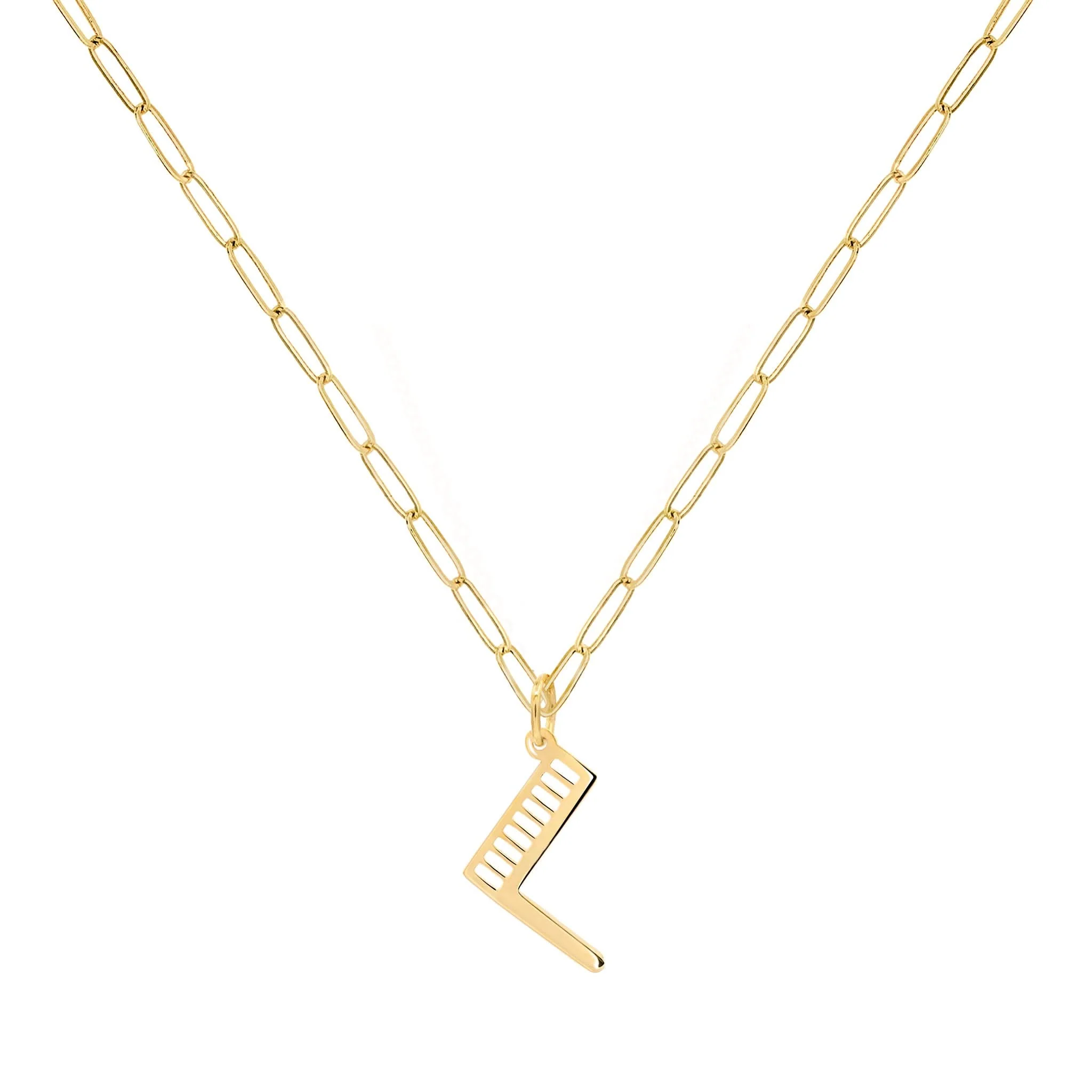 Essex Letter L Pendant in 14k Gold - Image 5