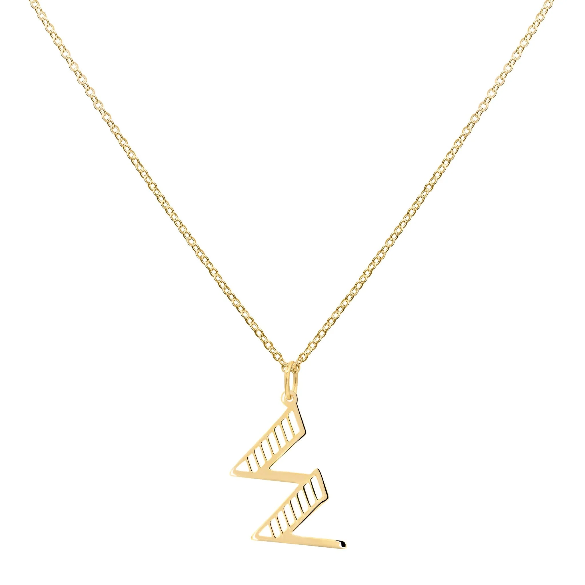 Essex Letter W Pendant in 14k Gold - Image 4