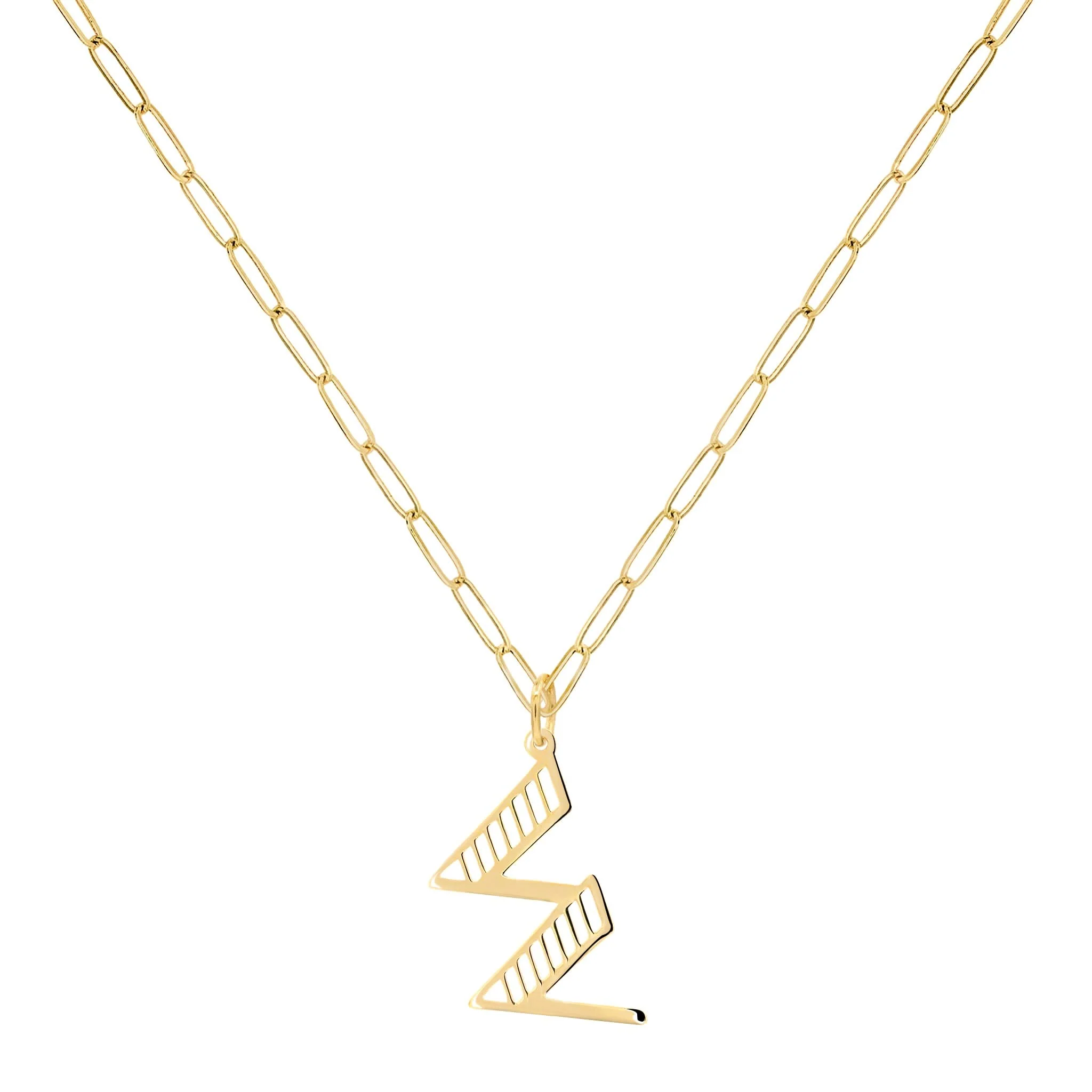 Essex Letter W Pendant in 14k Gold - Image 7