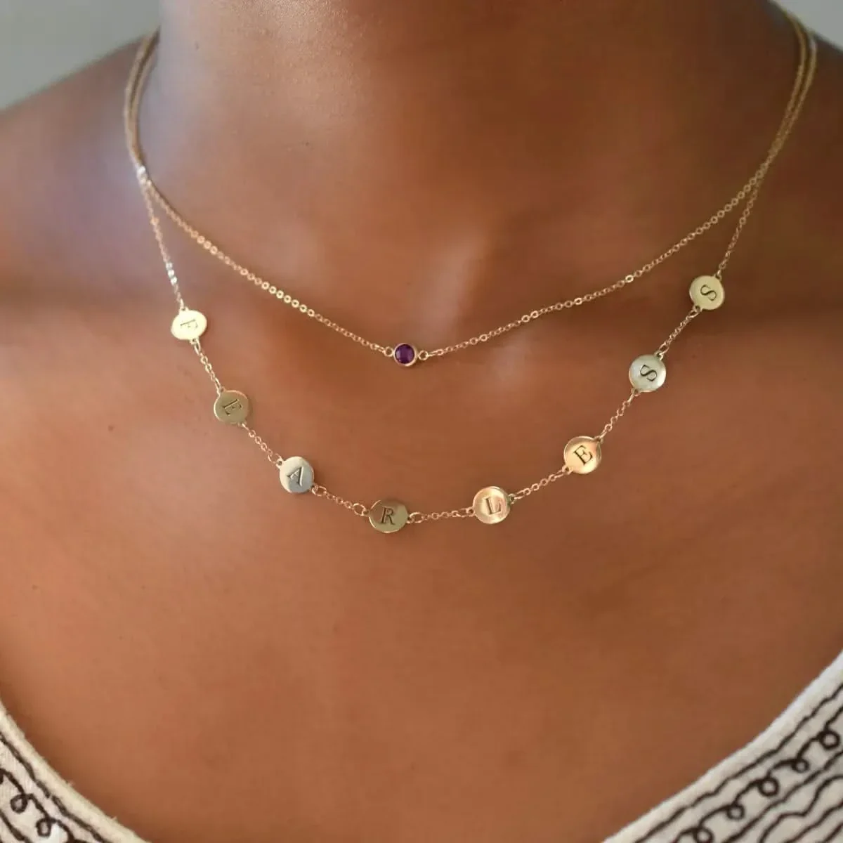 FEARLESS Necklace in 14k Gold - Image 3