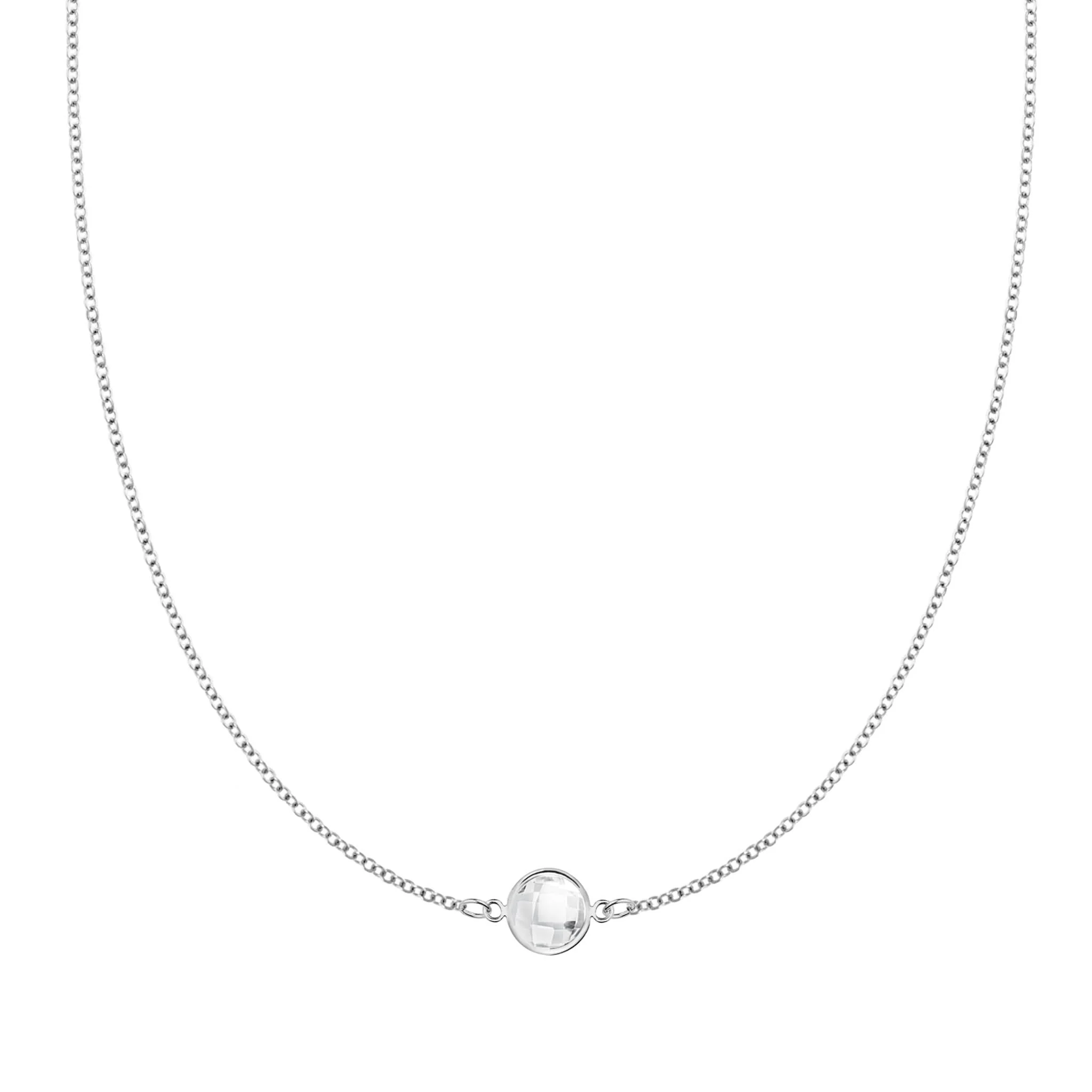 Grand 1 Birthstone Necklace in 14k Gold - Image 8