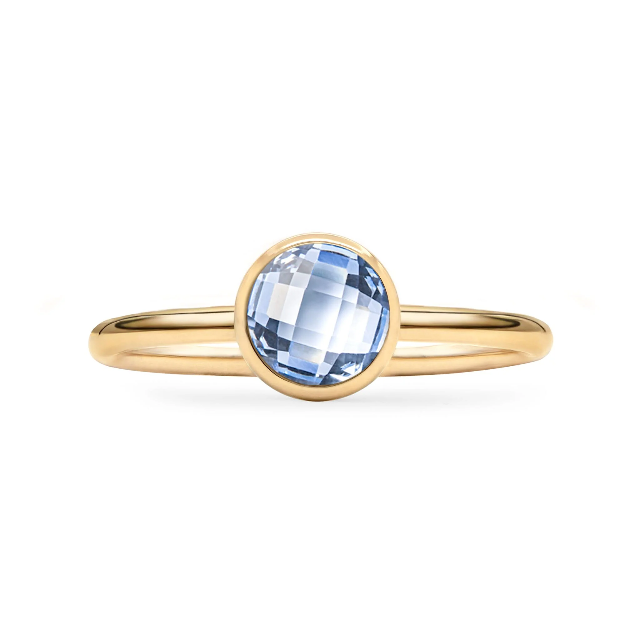 Grand Aquamarine Ring in 14k Gold (March) - Image 4