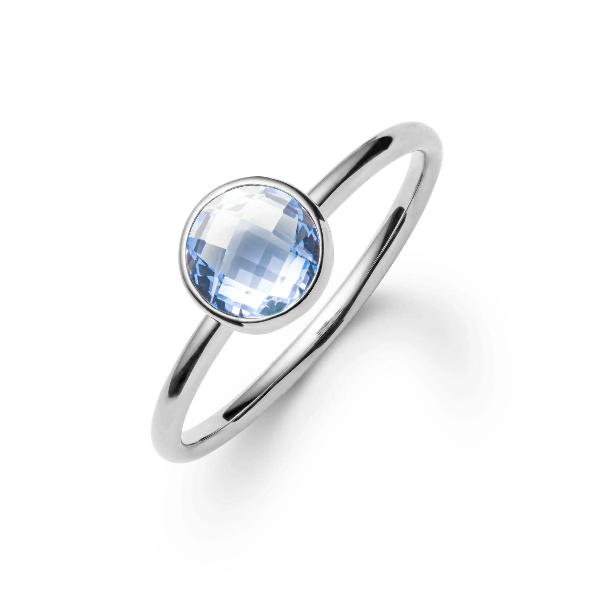 Grand Aquamarine Ring in 14k Gold (March) - Image 7