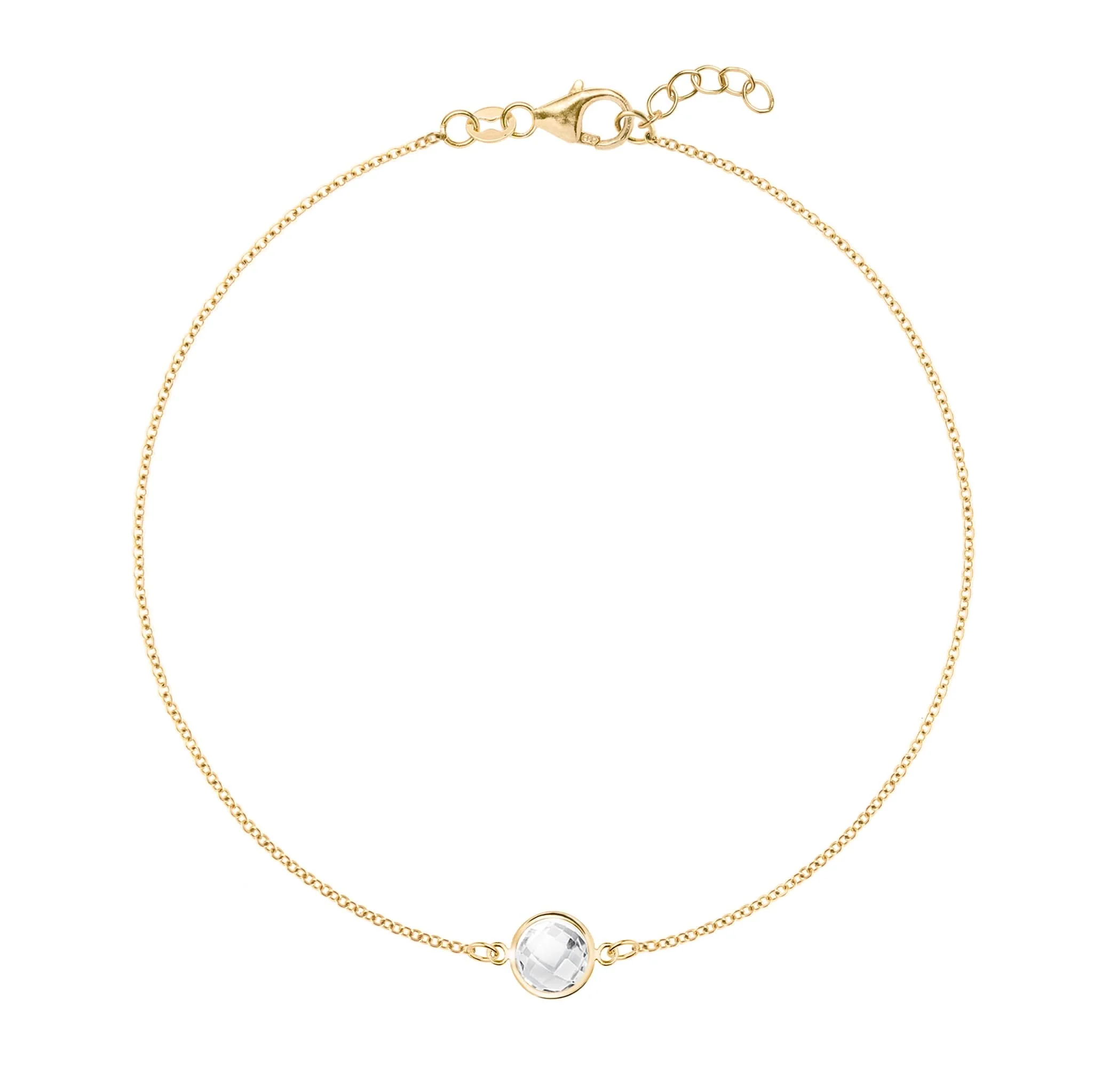 Grand 1 Birthstone Bracelet in 14k Gold