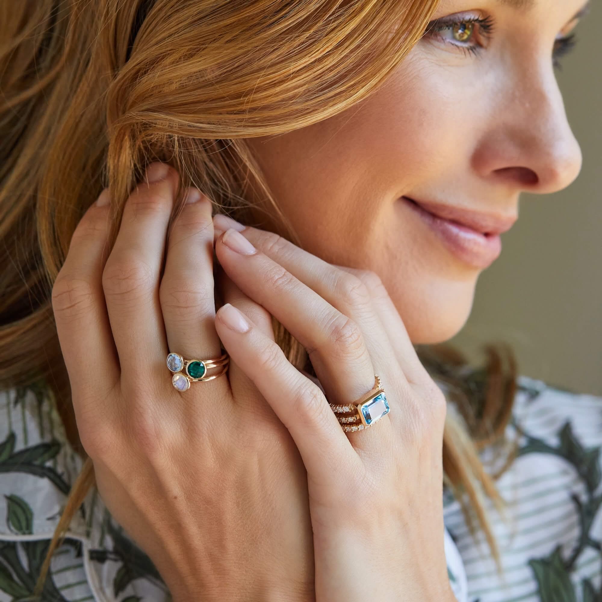 Grand Birthstone Ring in 14k Gold - Image 9