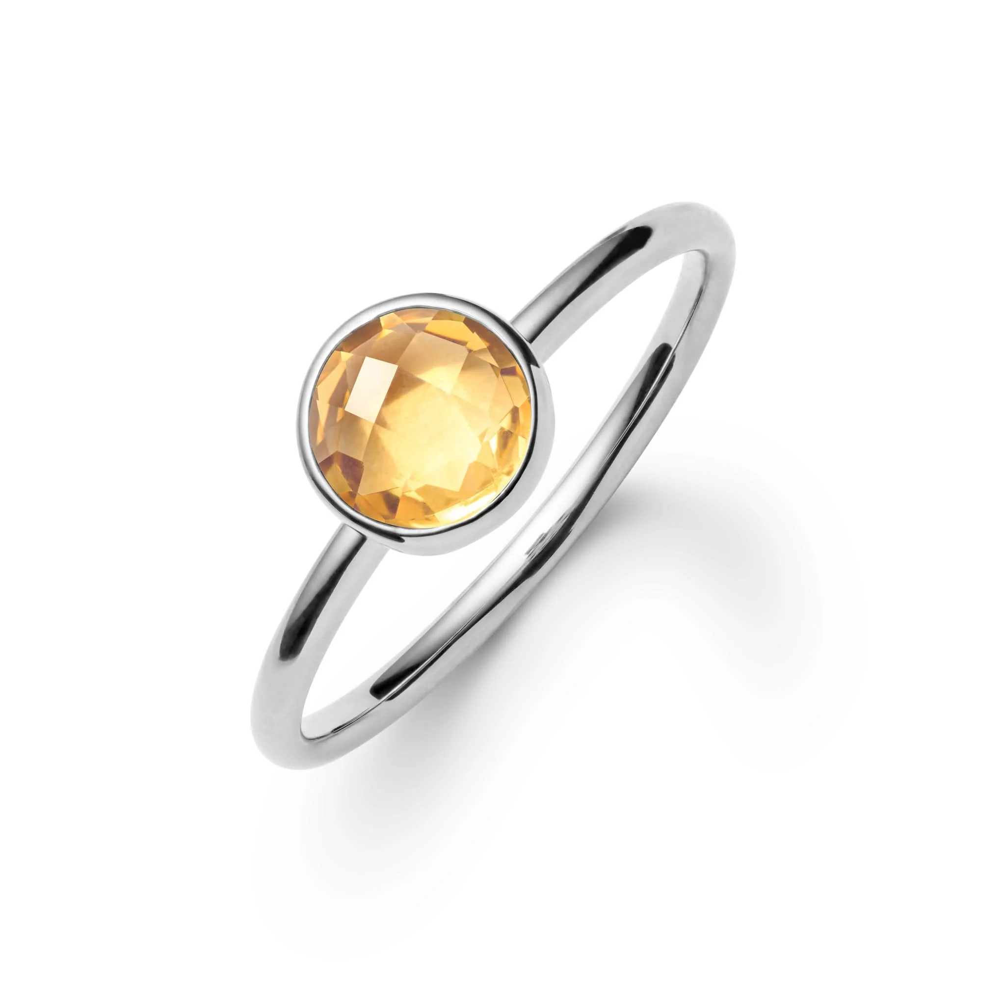 Grand Citrine Ring in 14k Gold (November) - Image 8