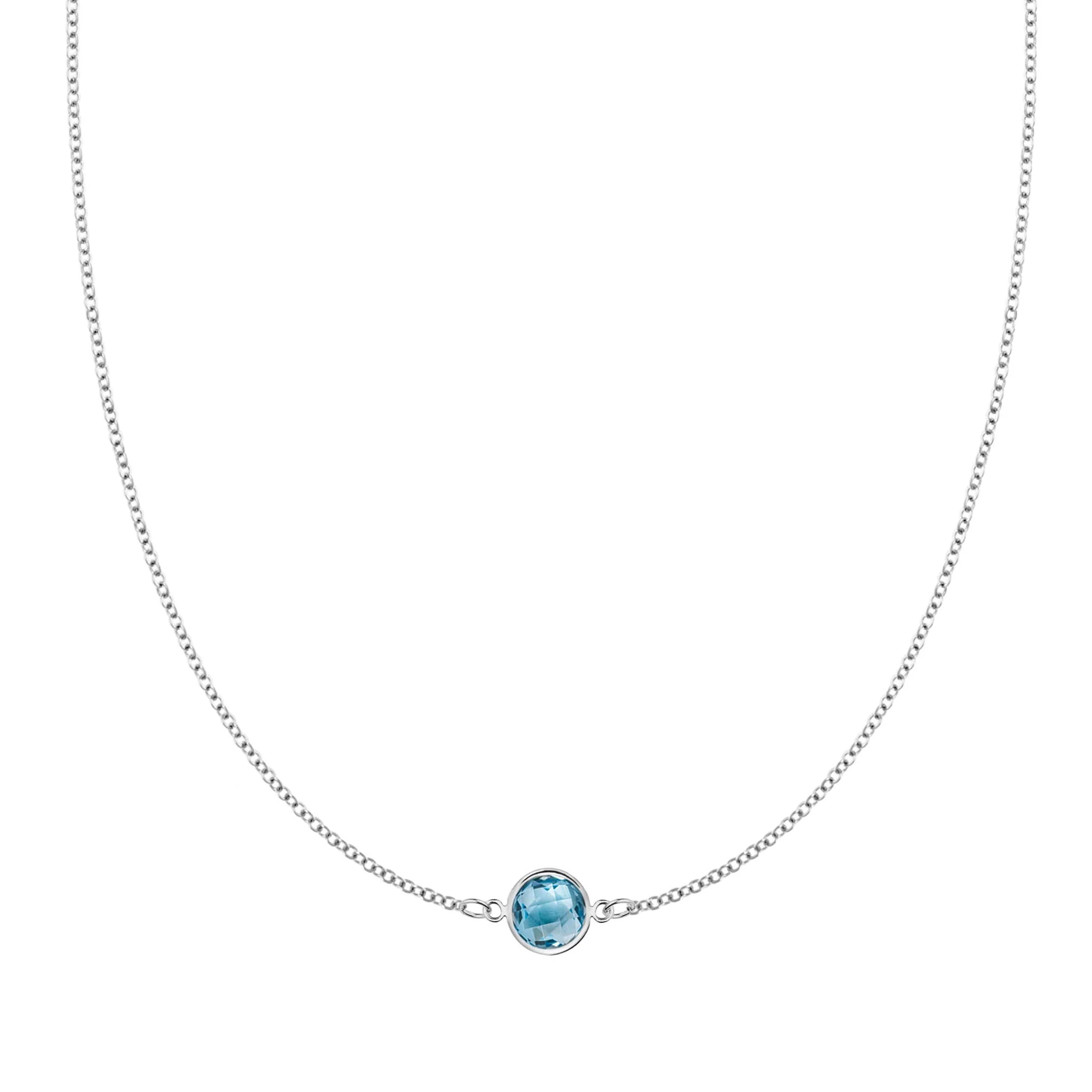 Grand 1 Nantucket Blue Topaz Necklace in 14k Gold (December) - Image 5
