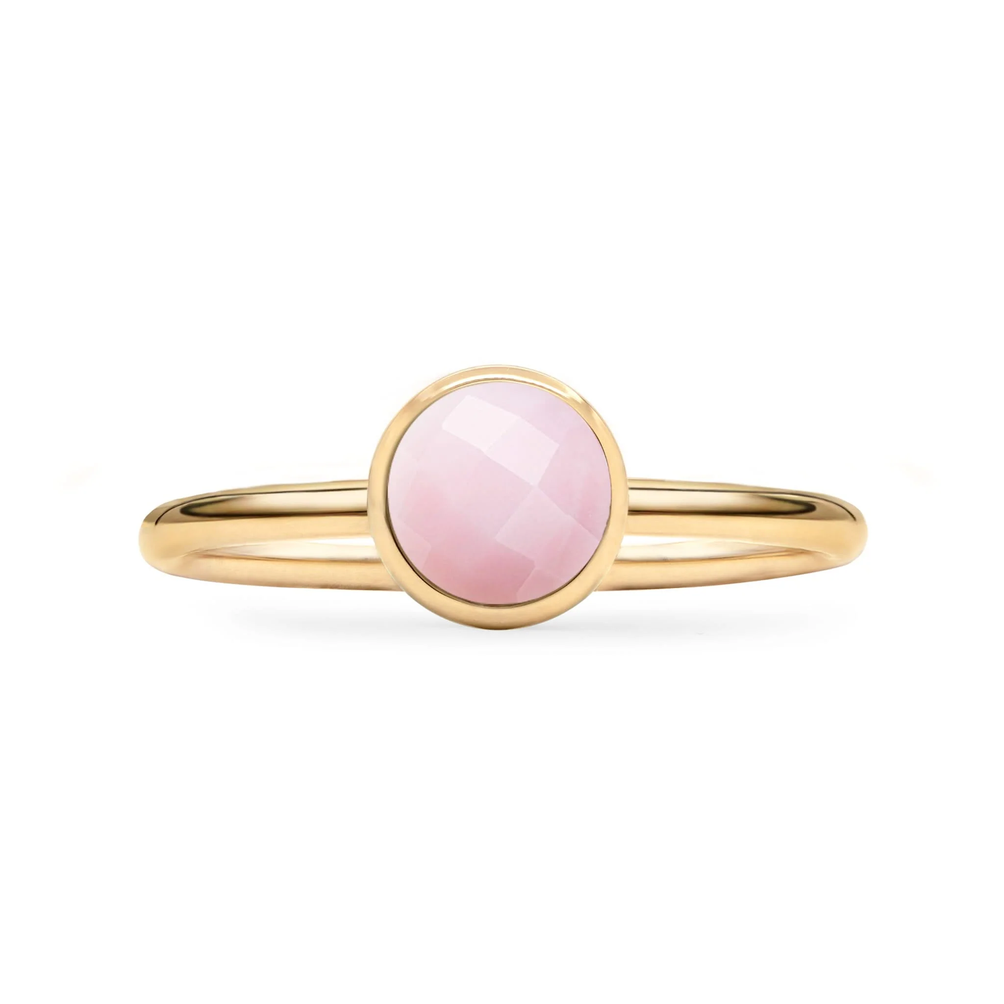 Grand Pink Opal Ring in 14k Gold (October) - Image 4