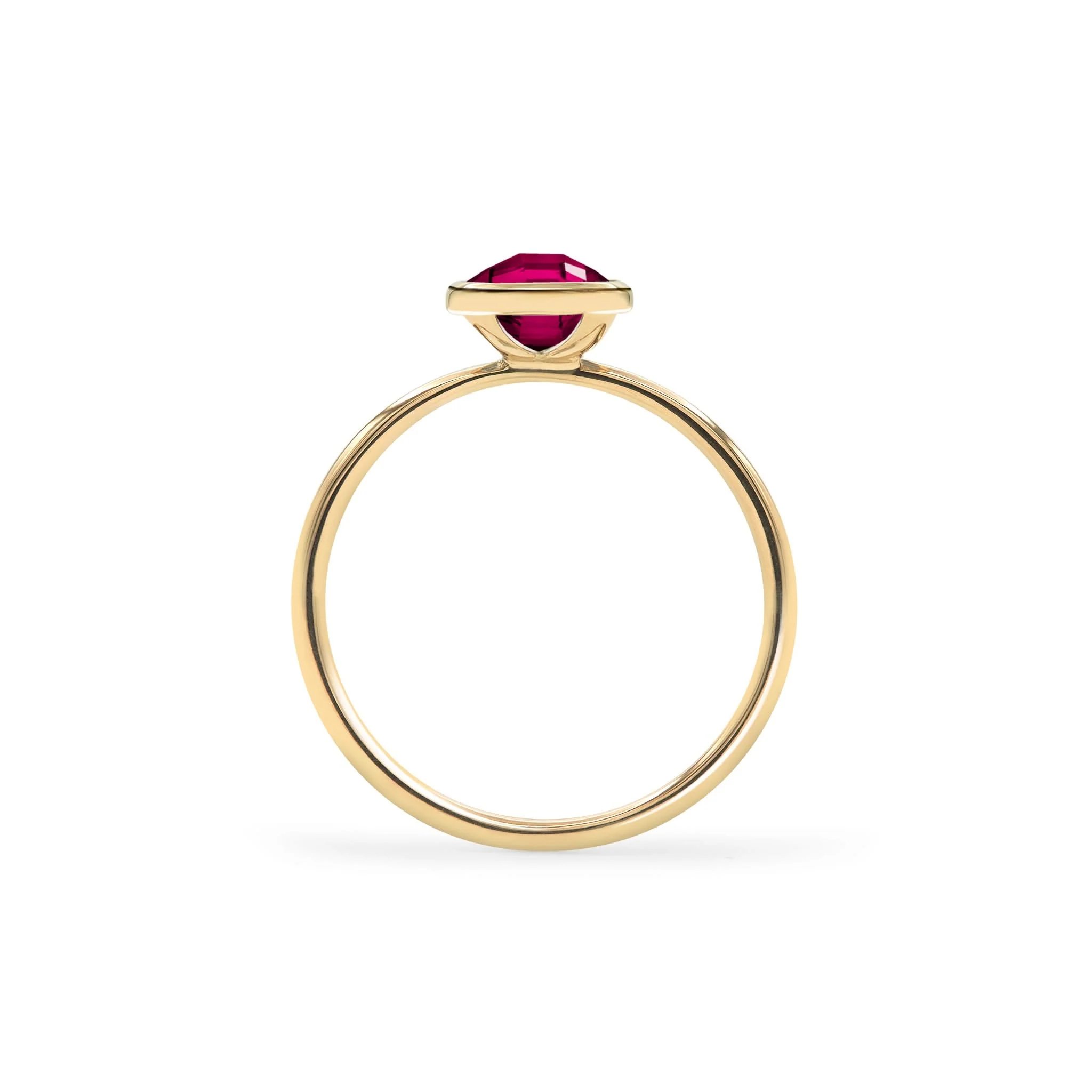 Grand Ruby Ring in 14k Gold (July) - Image 4