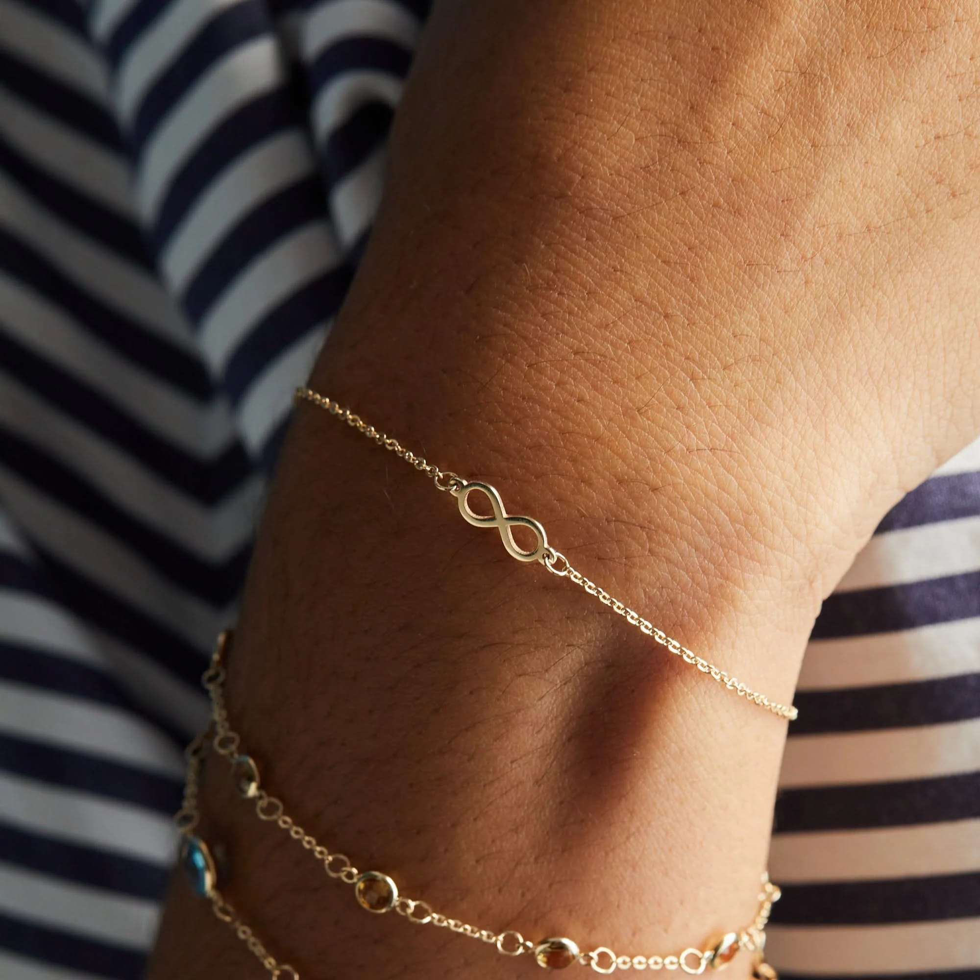 Infinity Bracelet in 14k Gold - Image 6