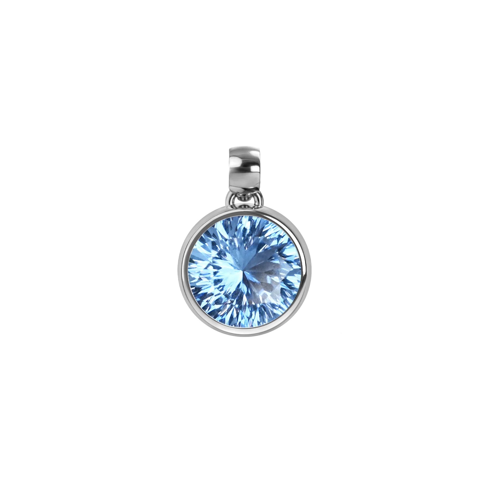 Jamestown Aquamarine Pendant in 14k Gold (March) - Image 5