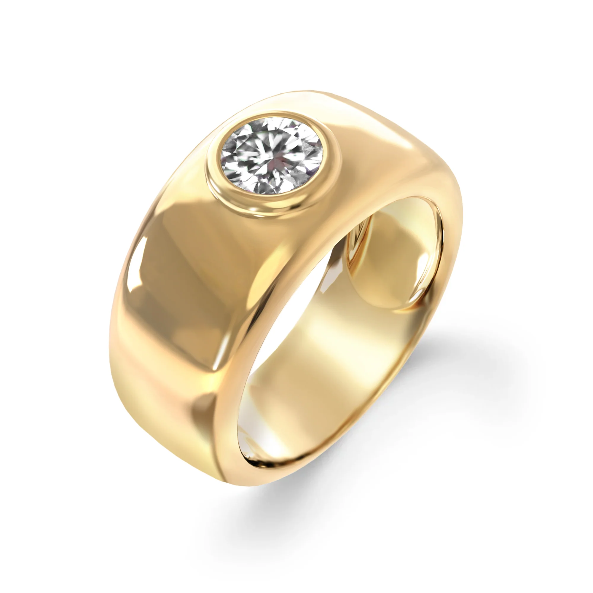 Jamestown Birthstone Band Ring in 14k Gold - Image 4