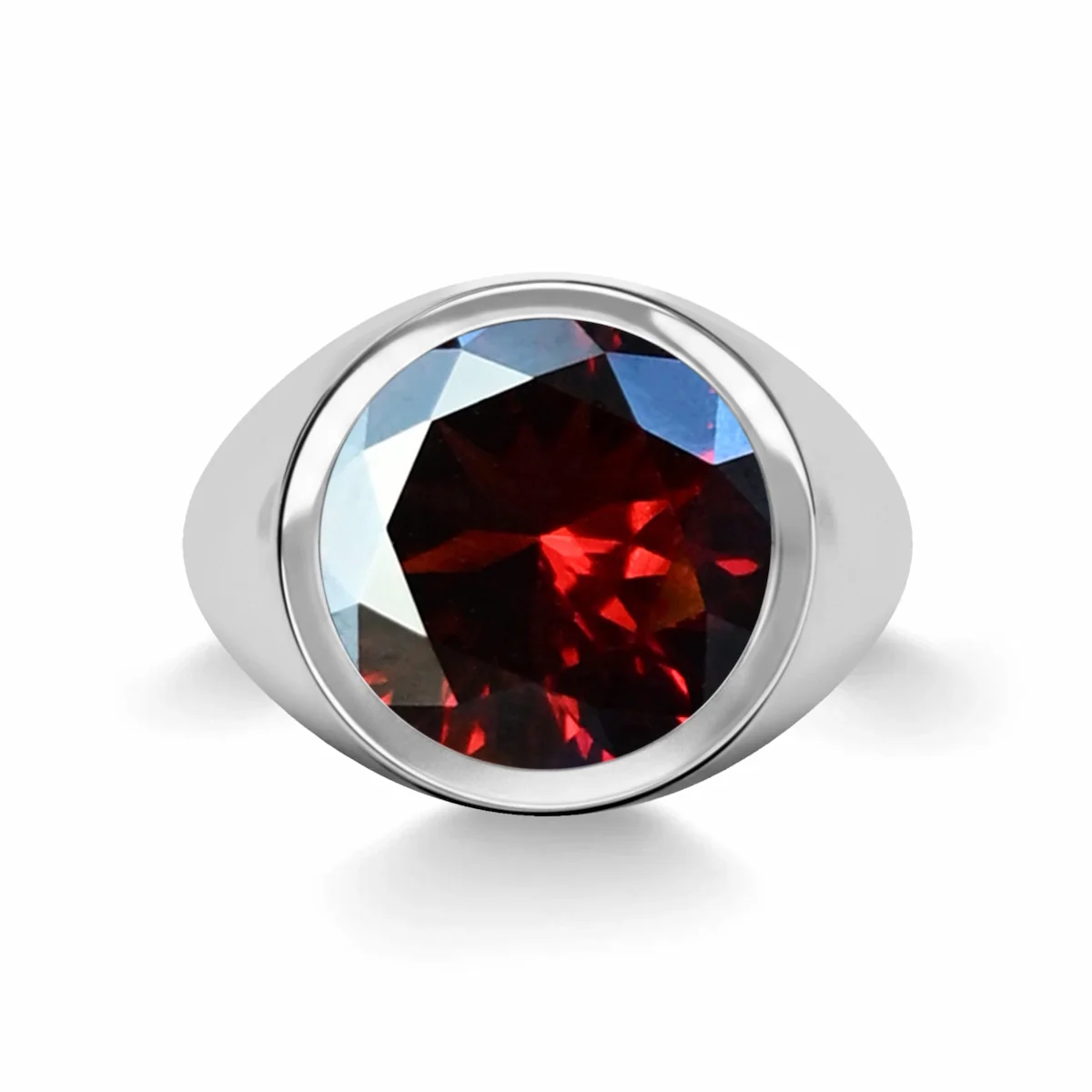 Jamestown Garnet Ring in 14k Gold (January) - Image 8
