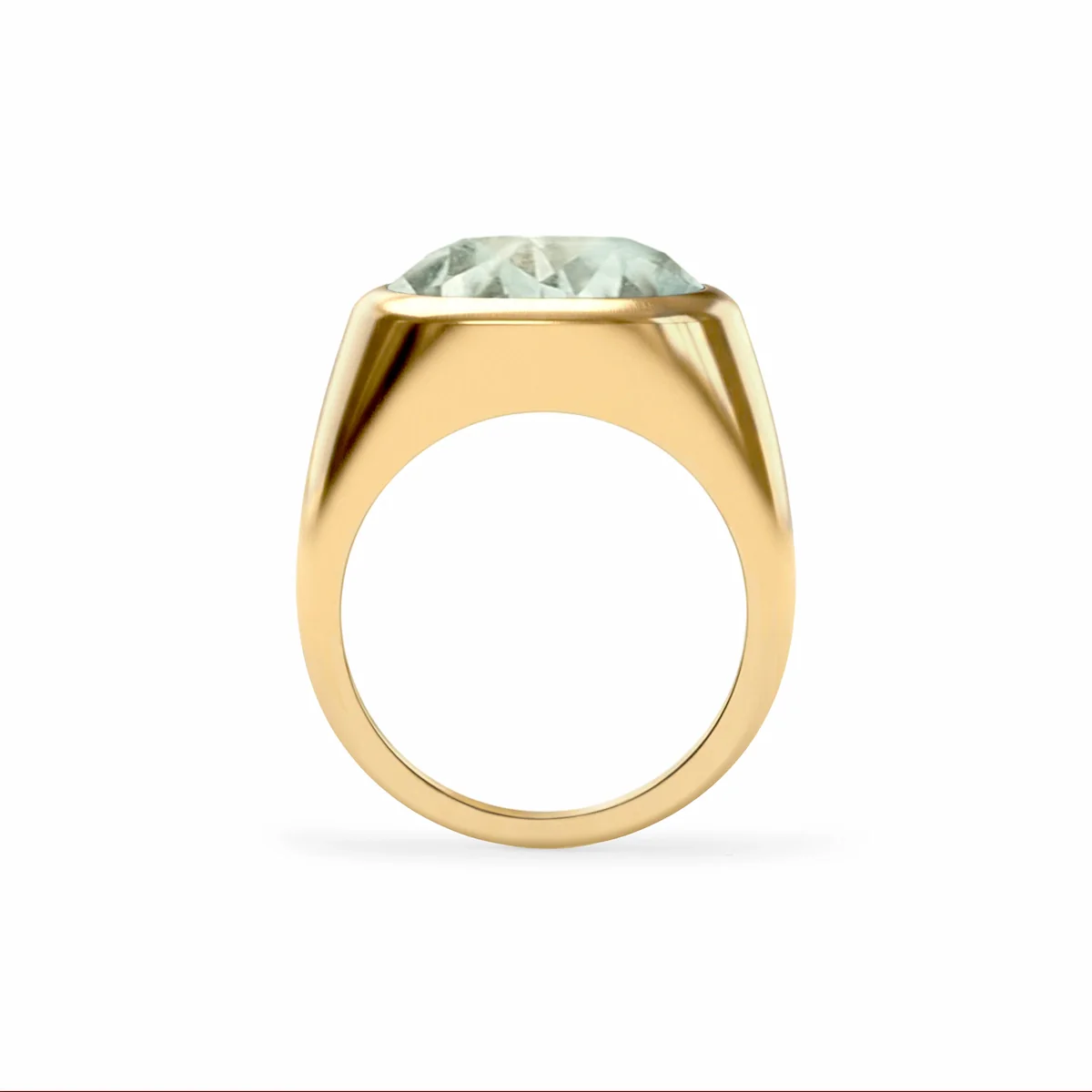 Jamestown Green Amethyst Ring in 14k Gold (February) - Image 5