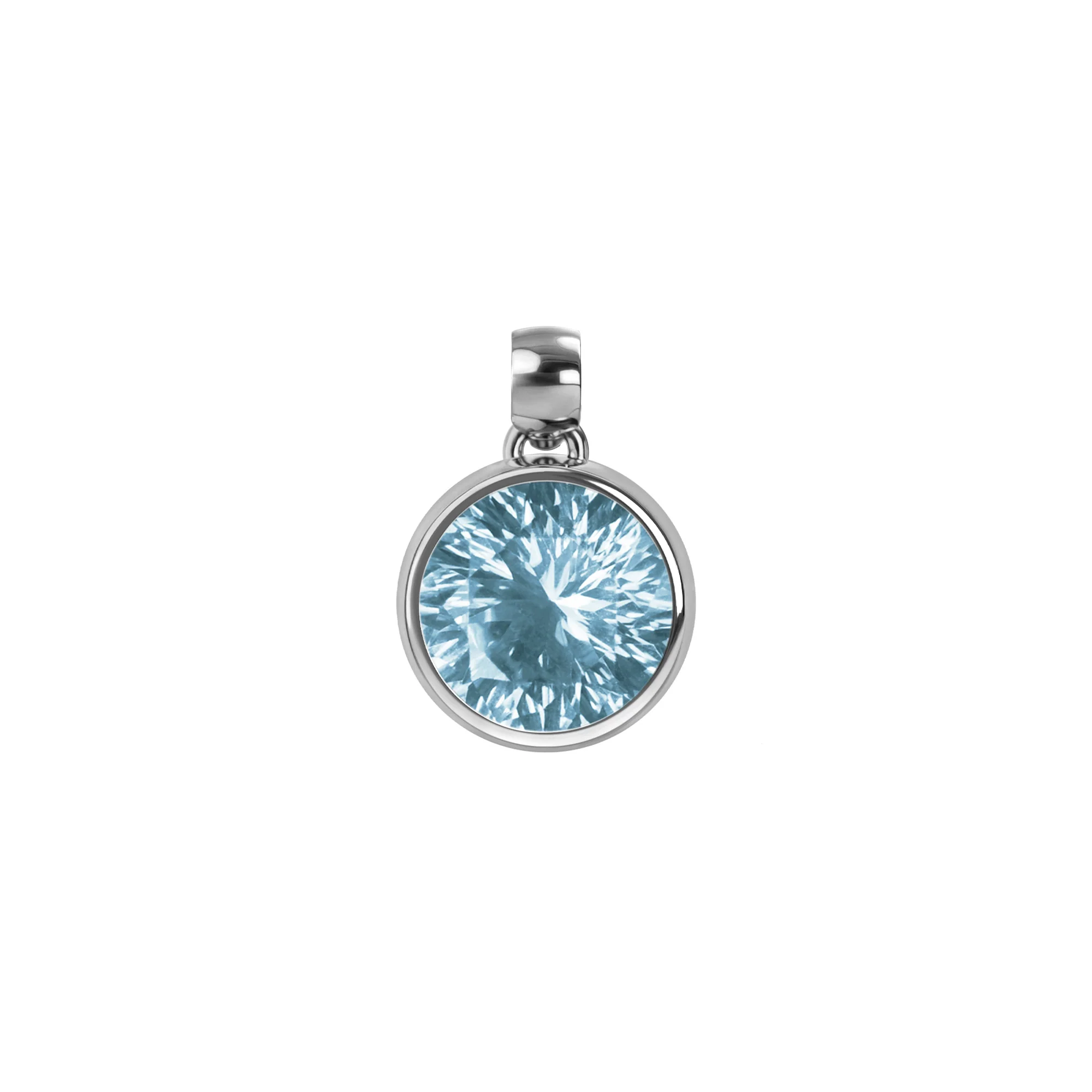 Jamestown Nantucket Blue Topaz Pendant in 14k Gold (December) - Image 5