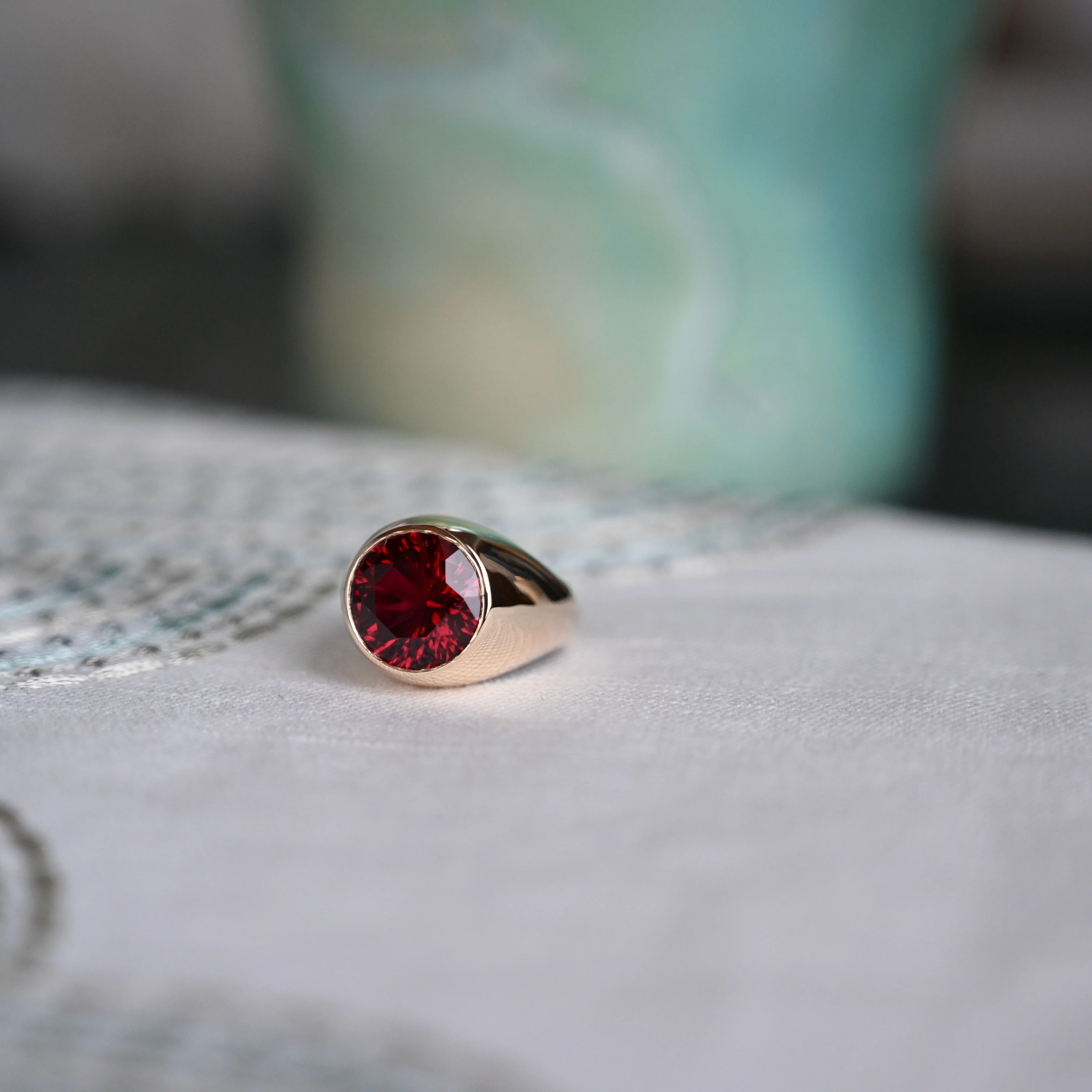 Jamestown Ruby Ring in 14k Gold (July) - Image 6