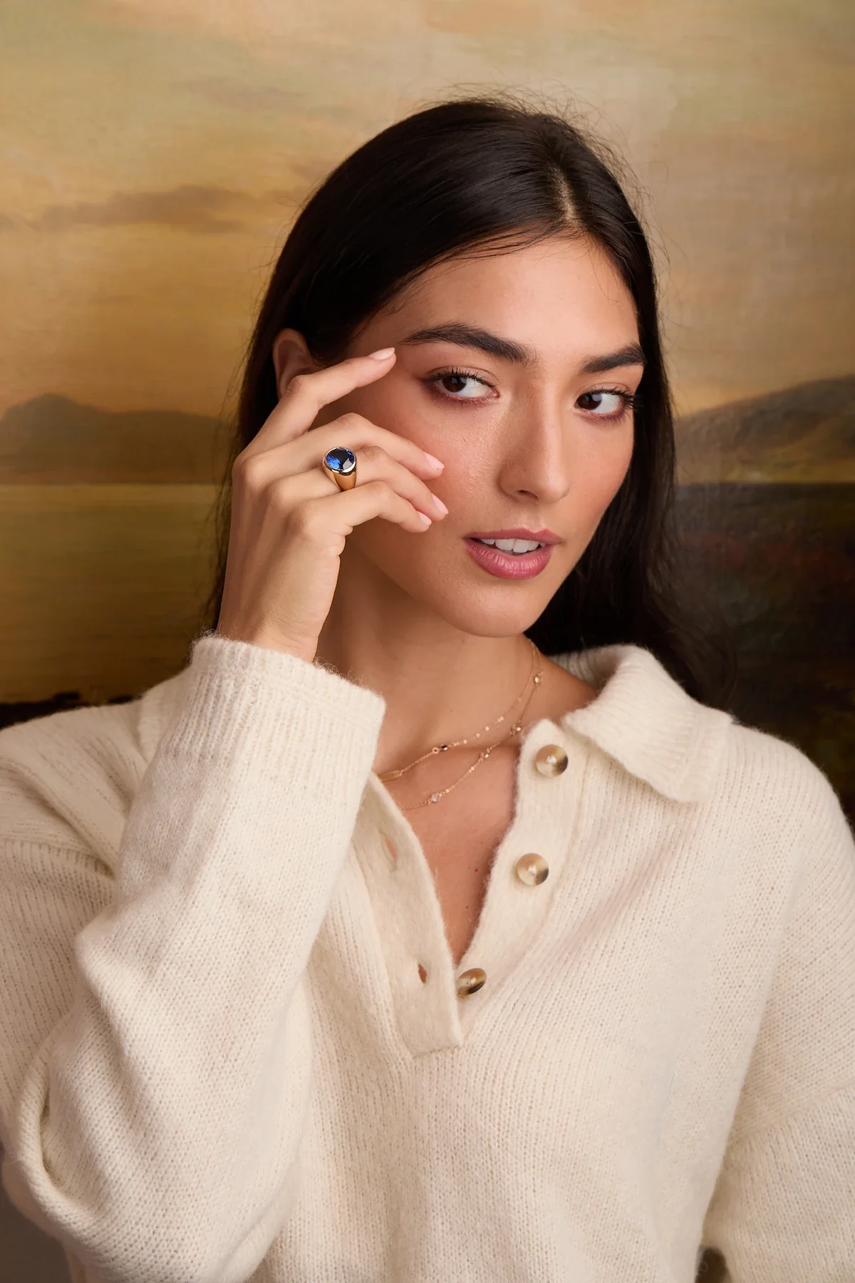 Jamestown Sapphire Ring in 14k Gold (September) - Image 2