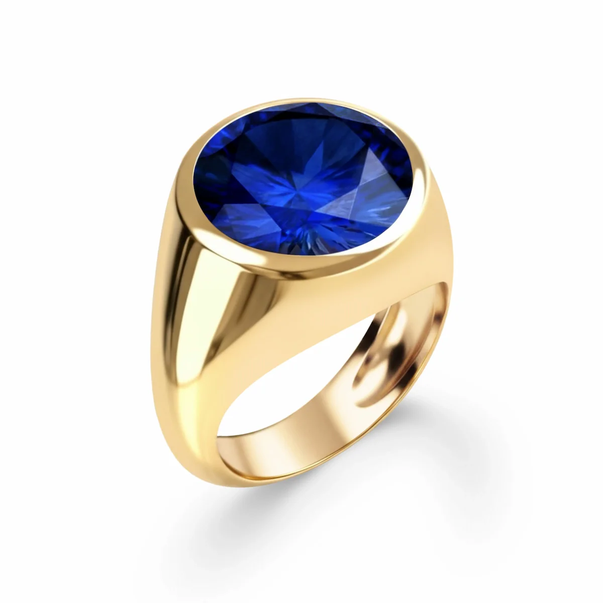 Jamestown Sapphire Ring in 14k Gold (September) - Image 4