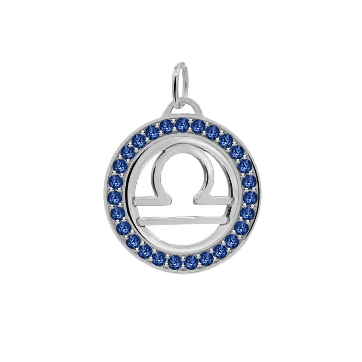 Libra & Birthstone Pendant in 14k Gold - Image 9