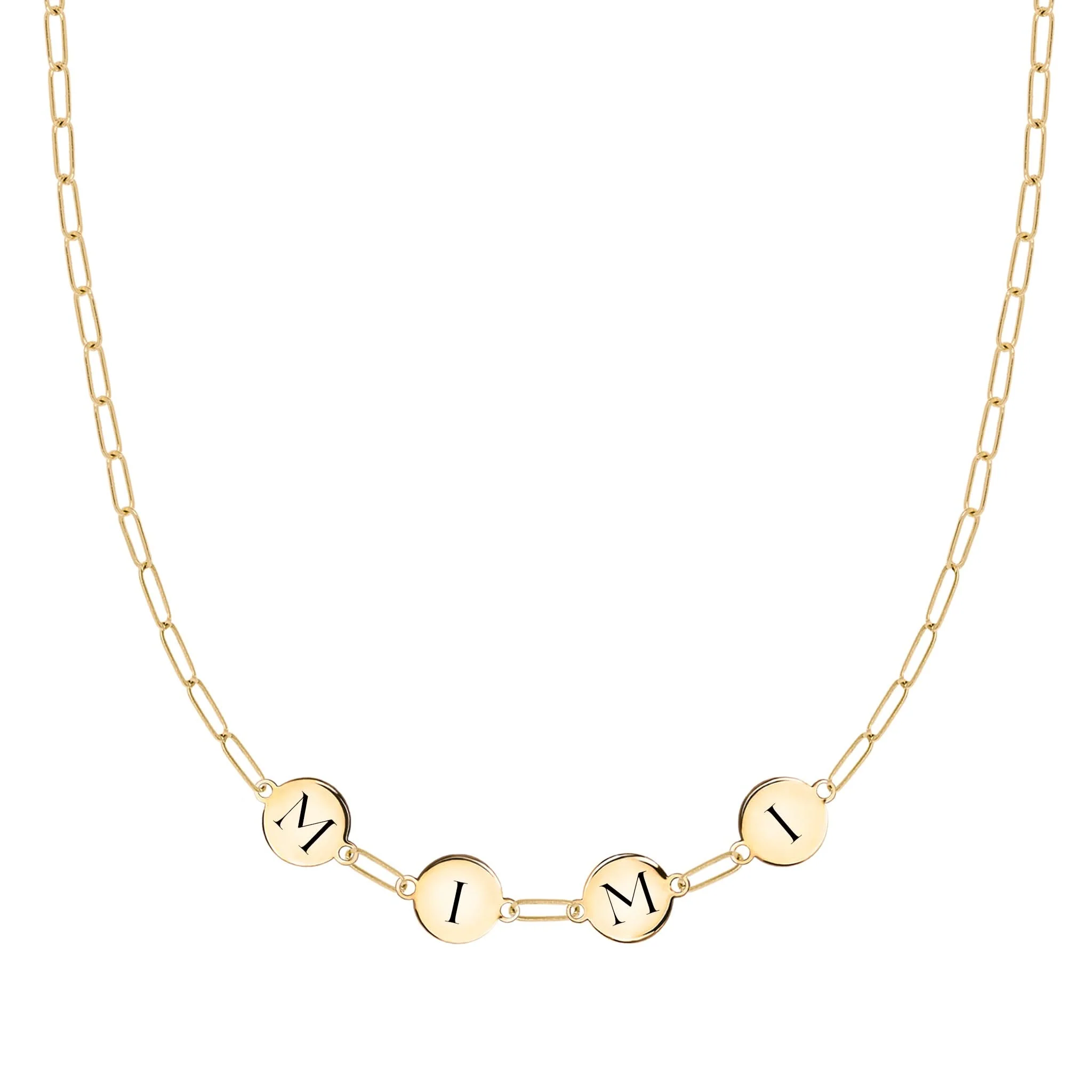 MIMI Necklace on Adelaide Mini in 14k Gold