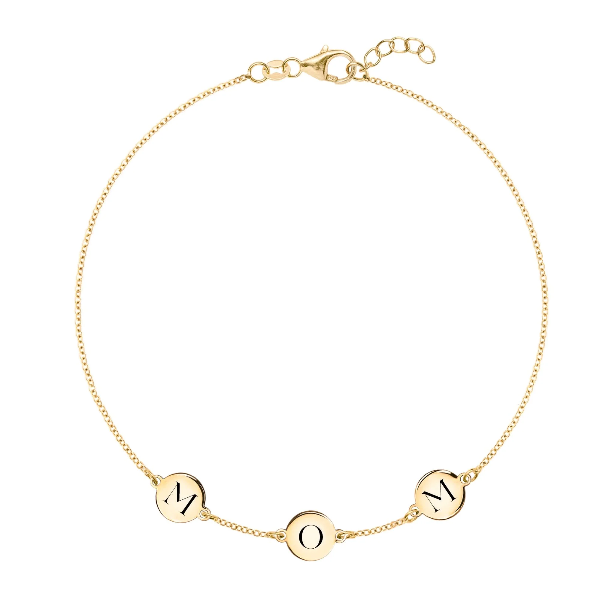 MOM Bracelet in 14k Gold