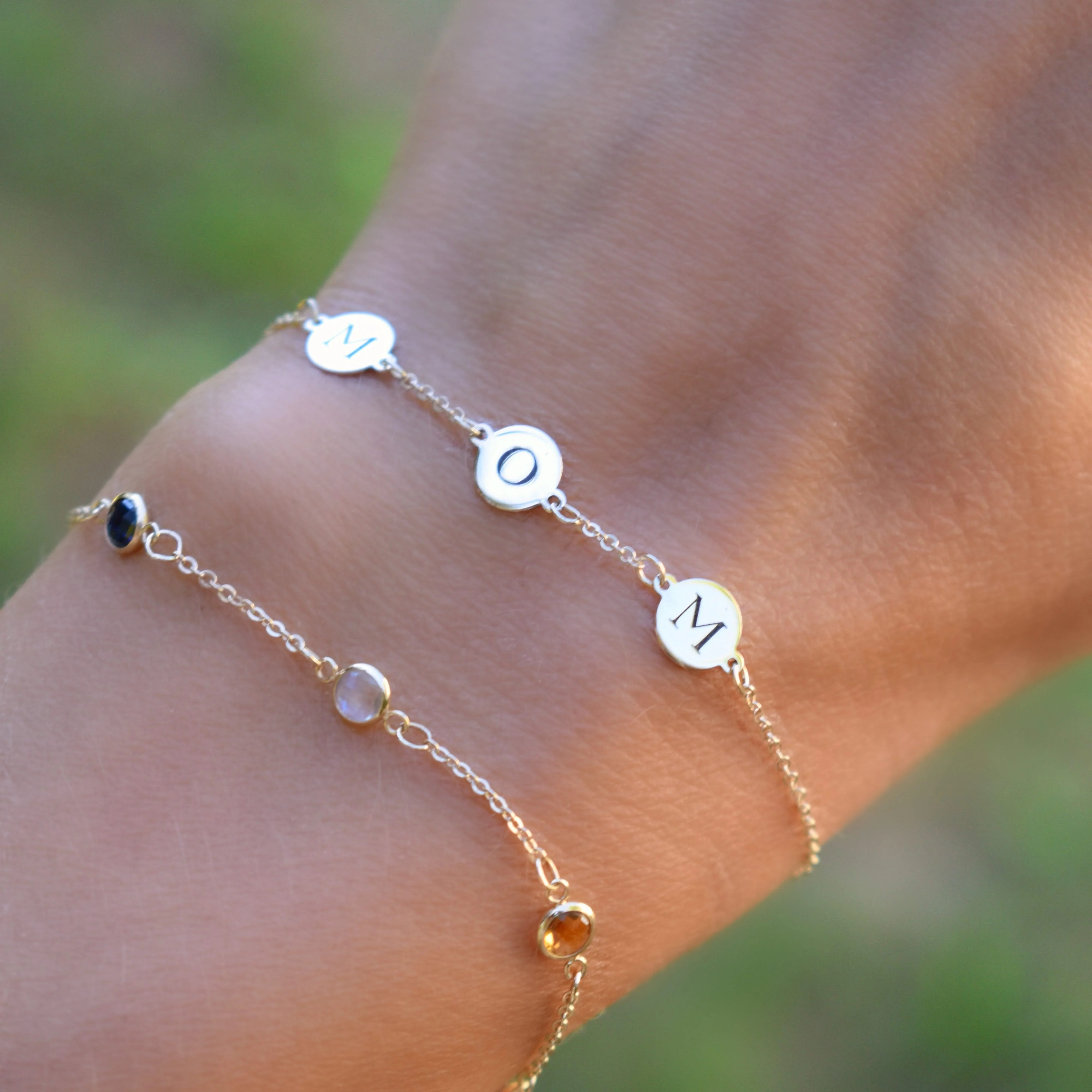 MOM Bracelet in 14k Gold - Image 3