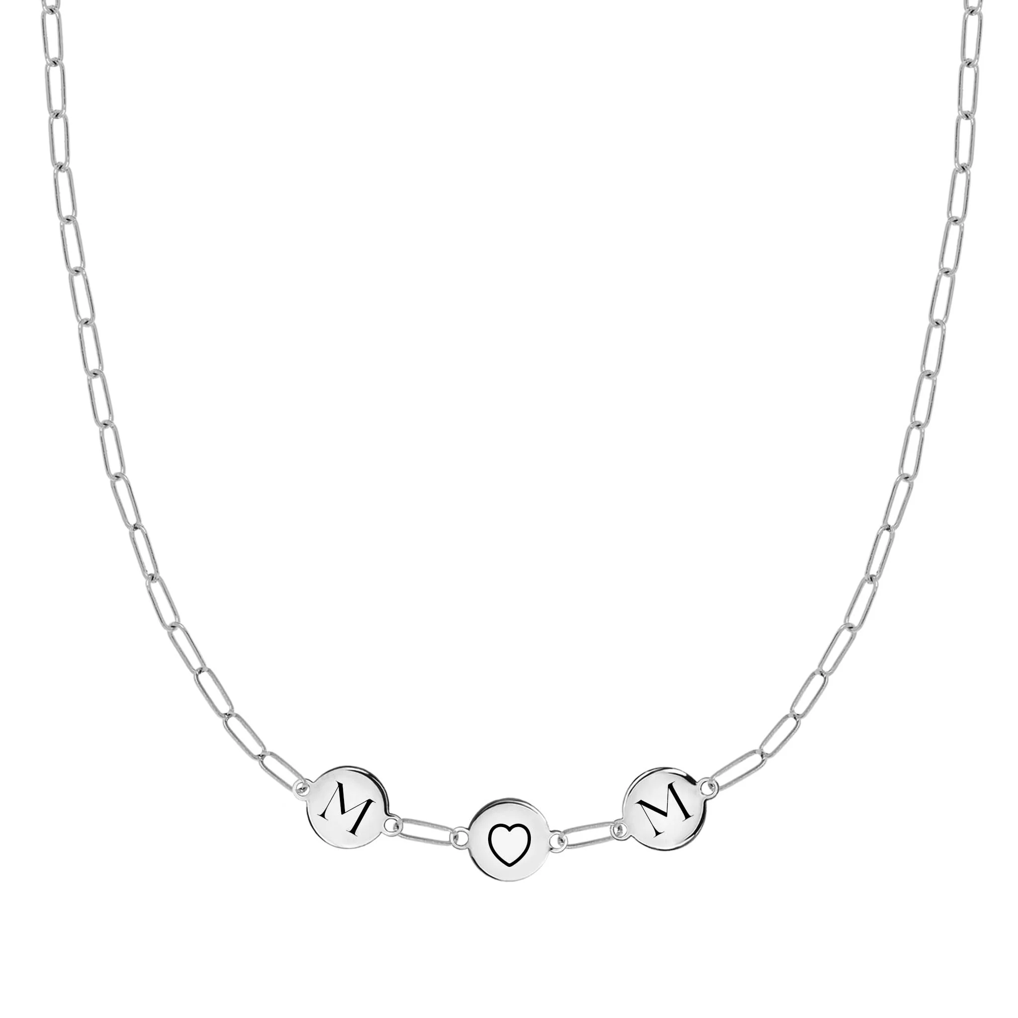 Mom Heart Necklace on Adelaide Mini in 14k Gold - Image 5