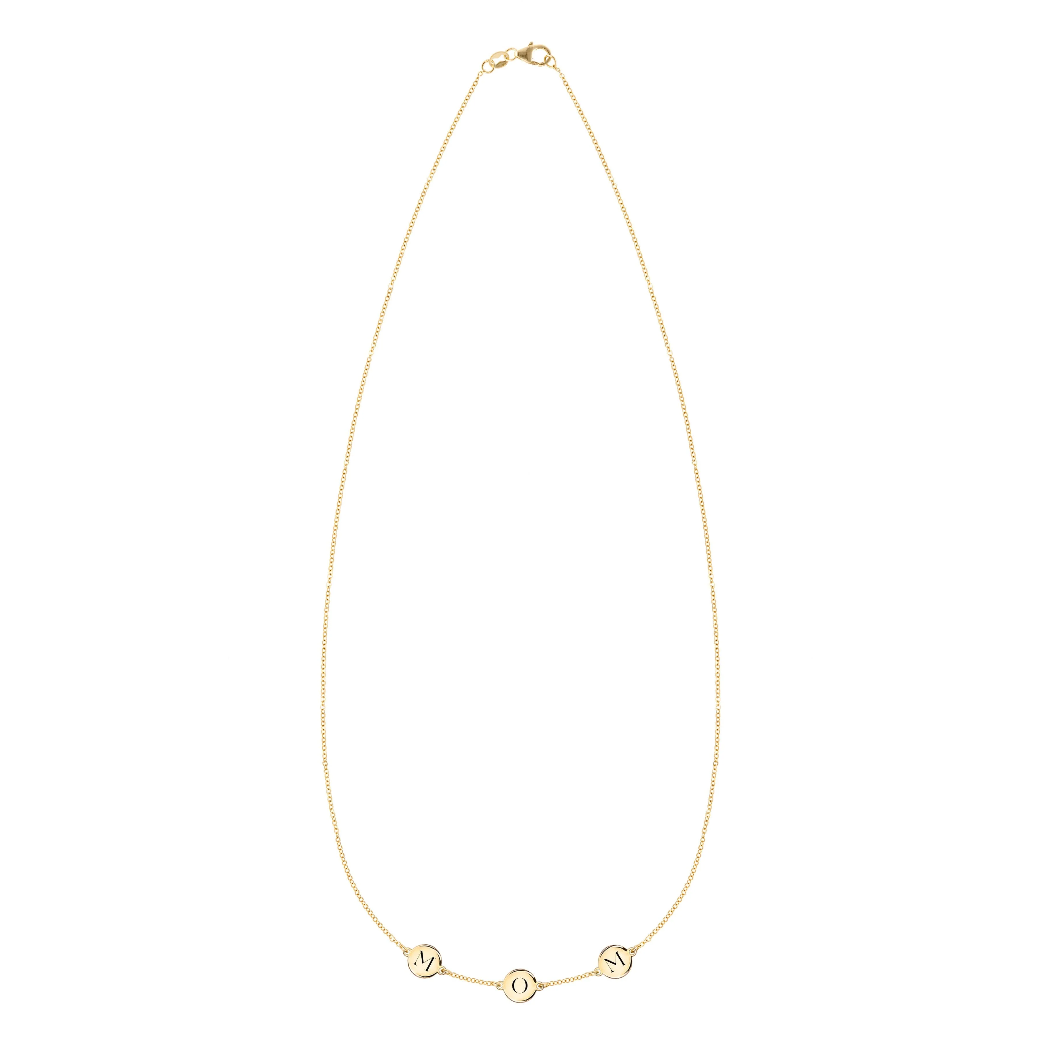MOM Necklace in 14k Gold - Image 4