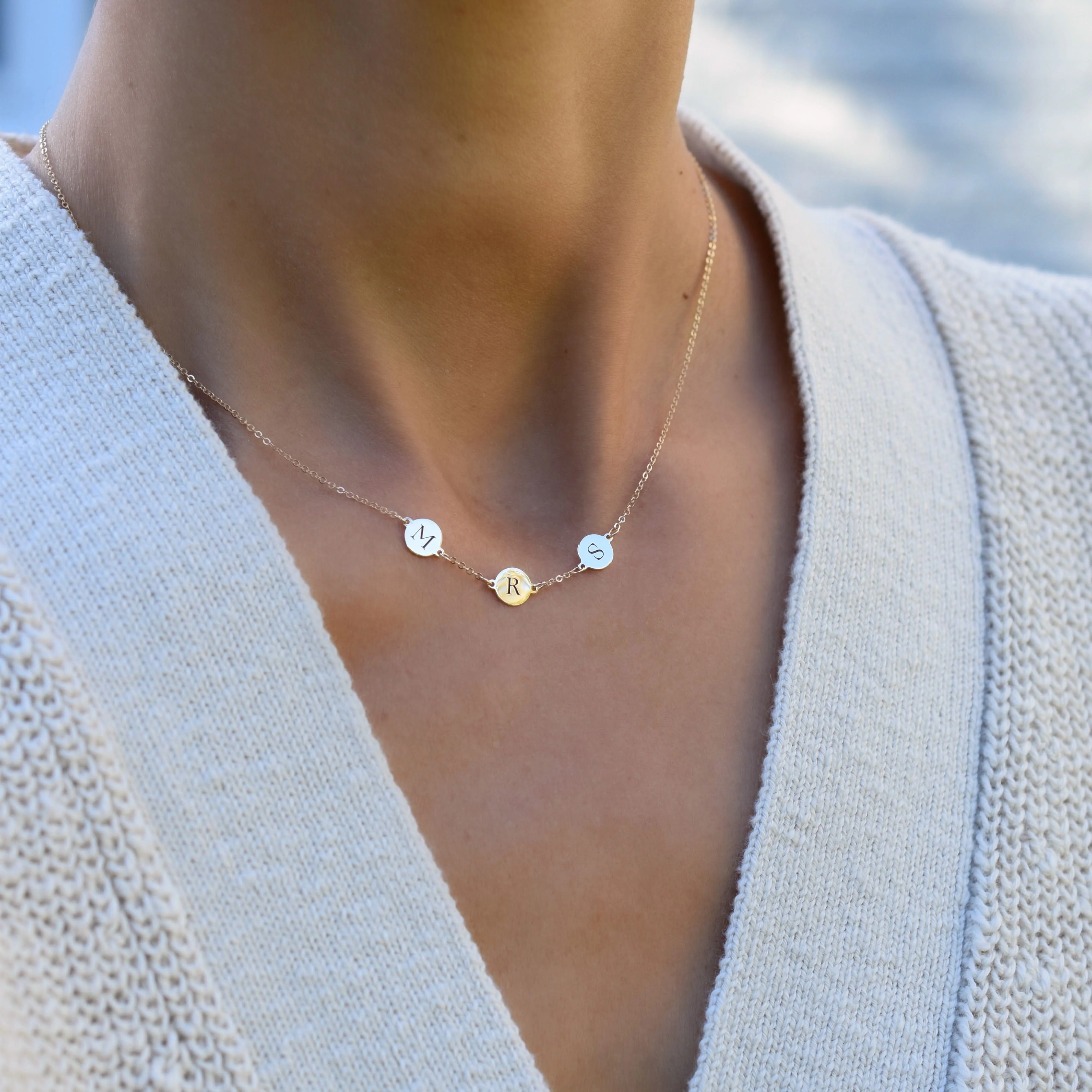 MRS Necklace in 14k Gold - Image 2
