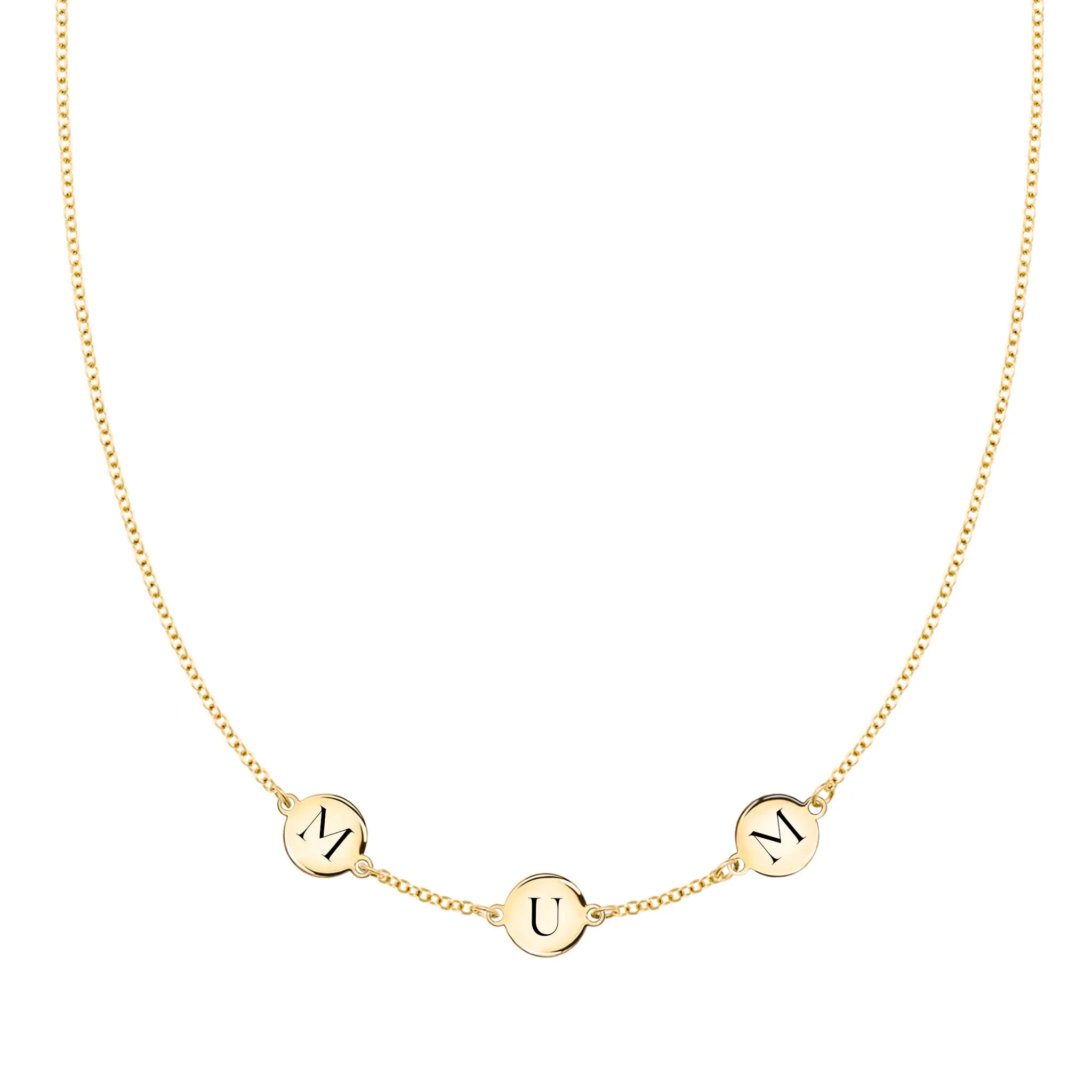 MUM Necklace in 14k Gold