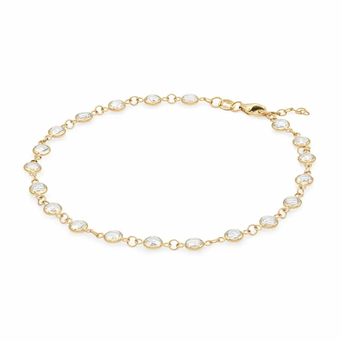 Newport White Topaz Bracelet in 14k Gold (April) - Image 4