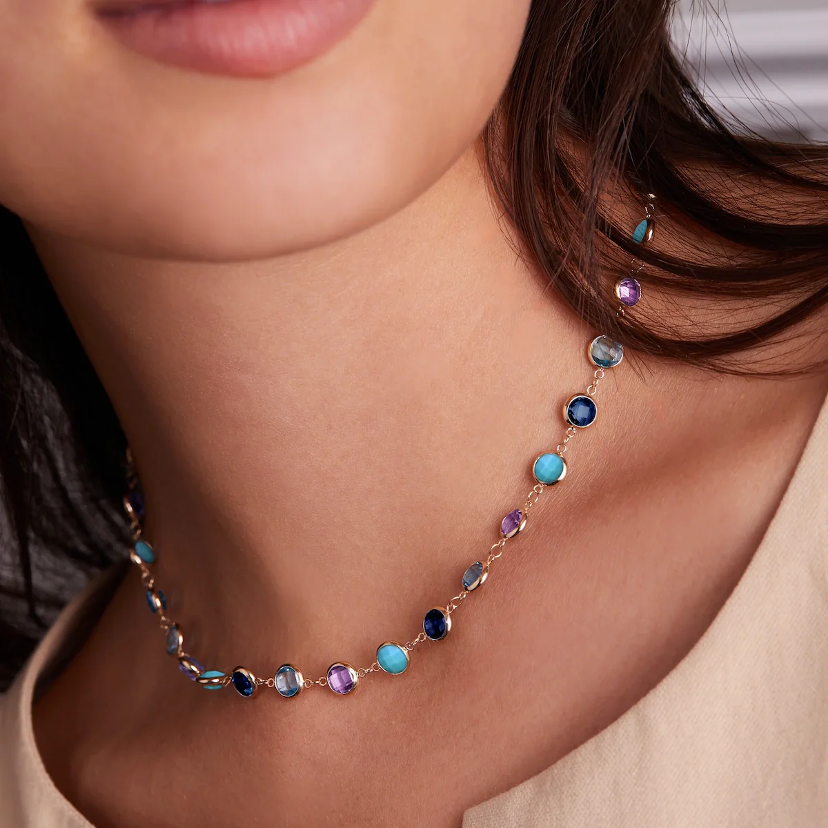 Newport Grand Marbella Necklace in 14k Gold - Image 3