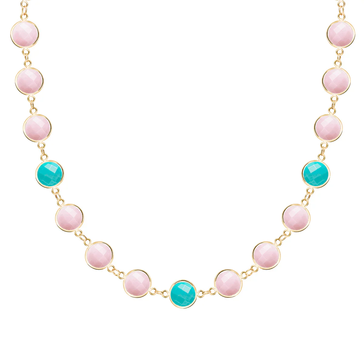 Newport Grand Palm Beach Necklace in 14k Gold