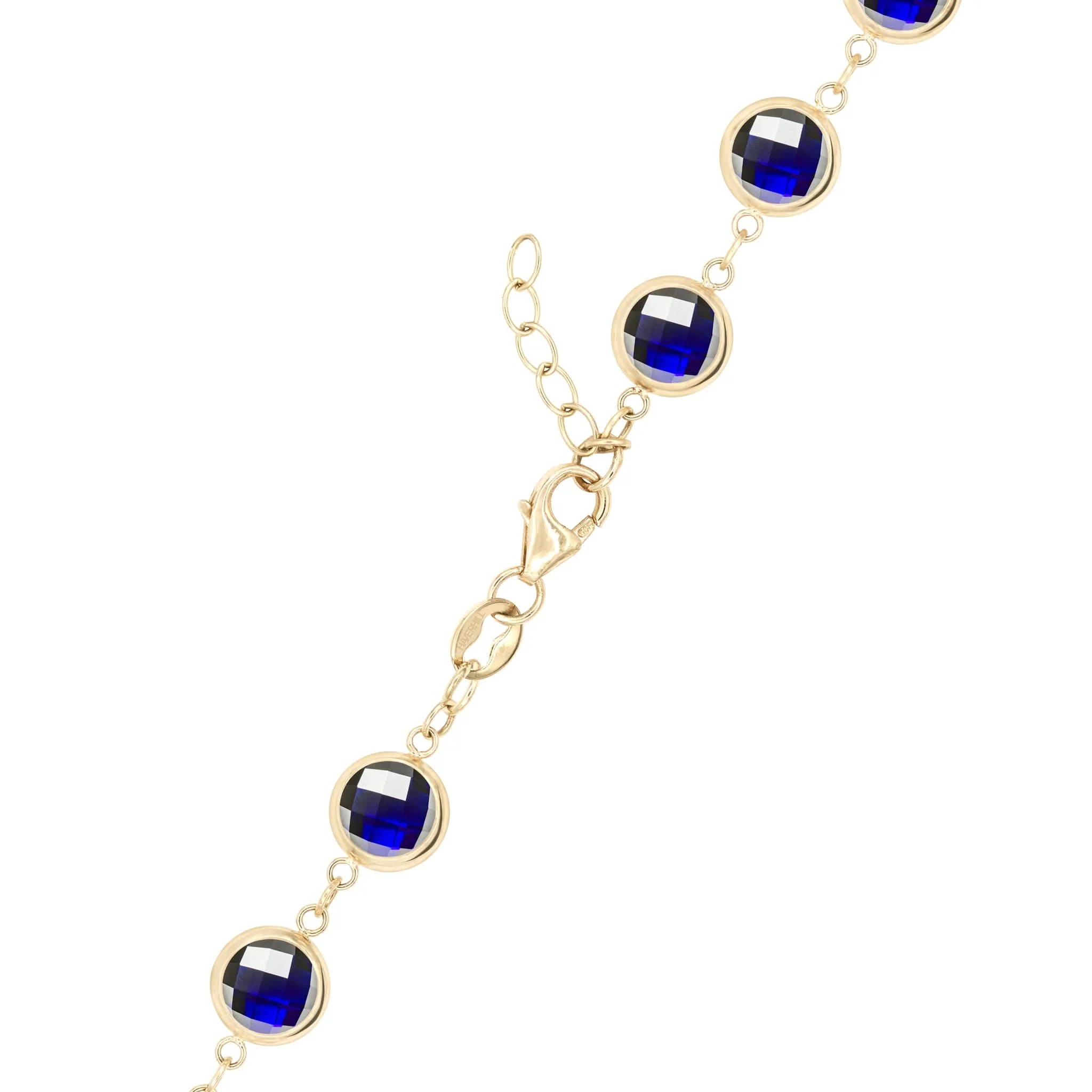 Newport Grand Sapphire Bracelet in 14k Gold (September) - Image 4