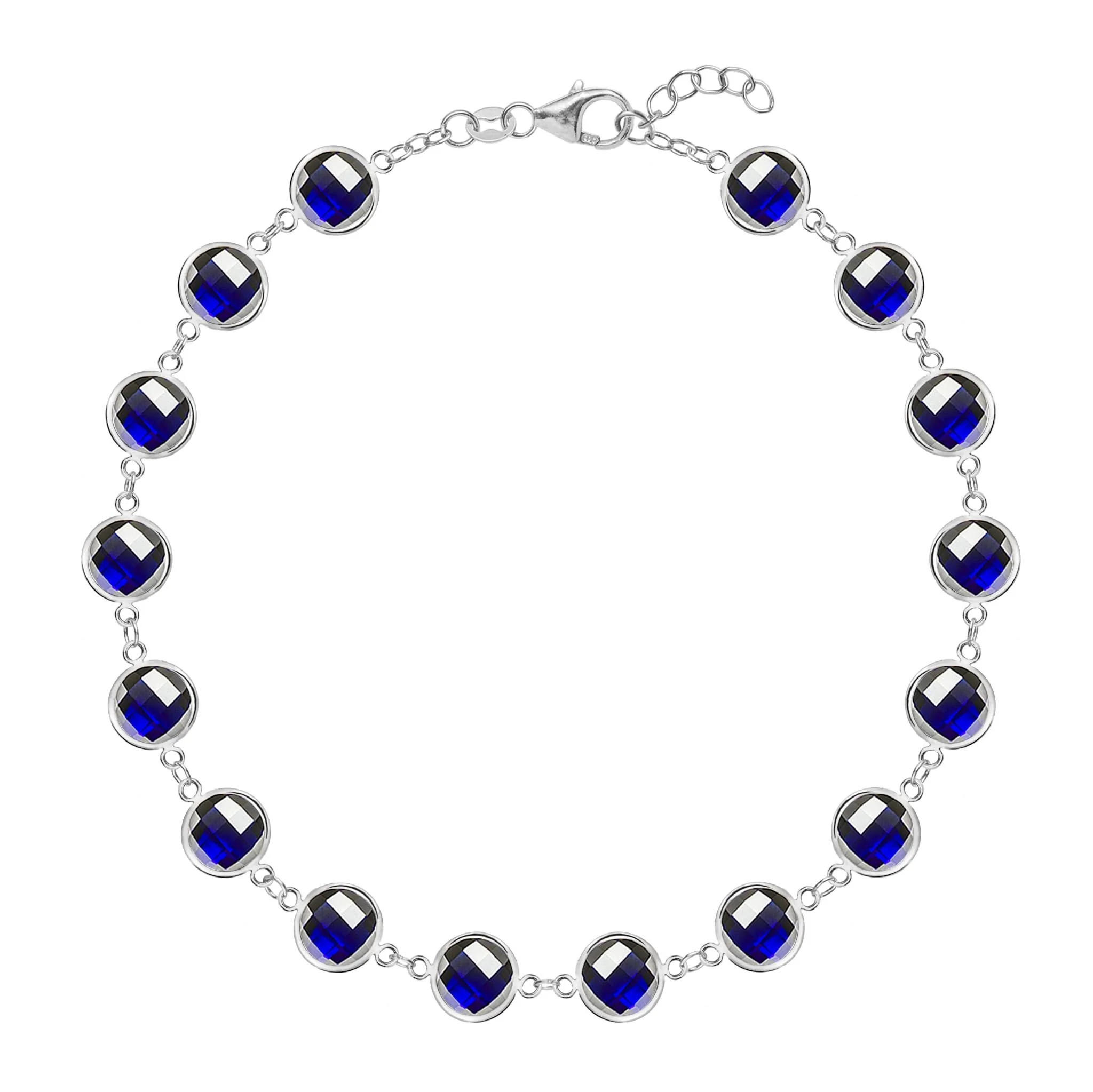 Newport Grand Sapphire Bracelet in 14k Gold (September) - Image 8