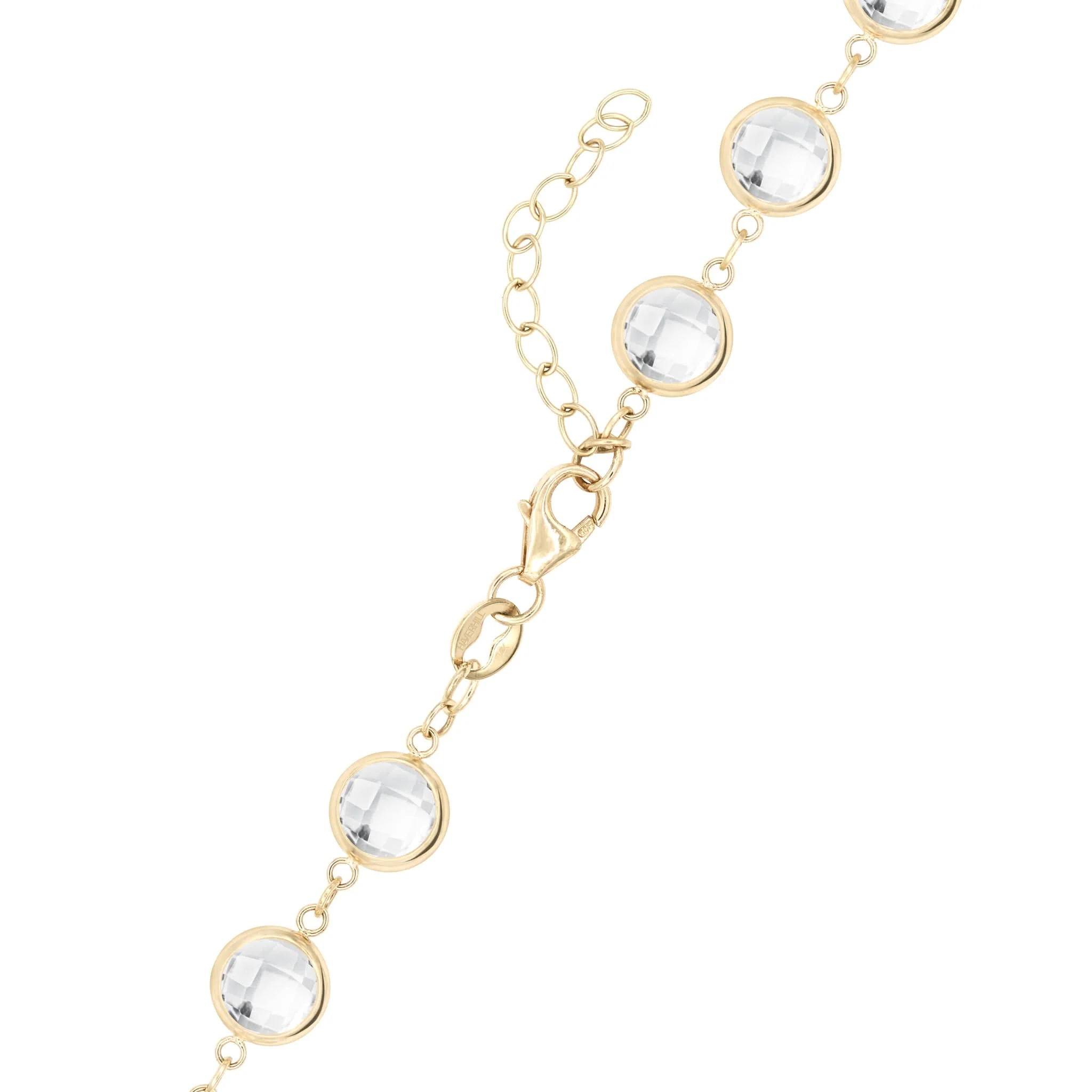 Newport Grand White Topaz Necklace in 14k Gold (April) - Image 5