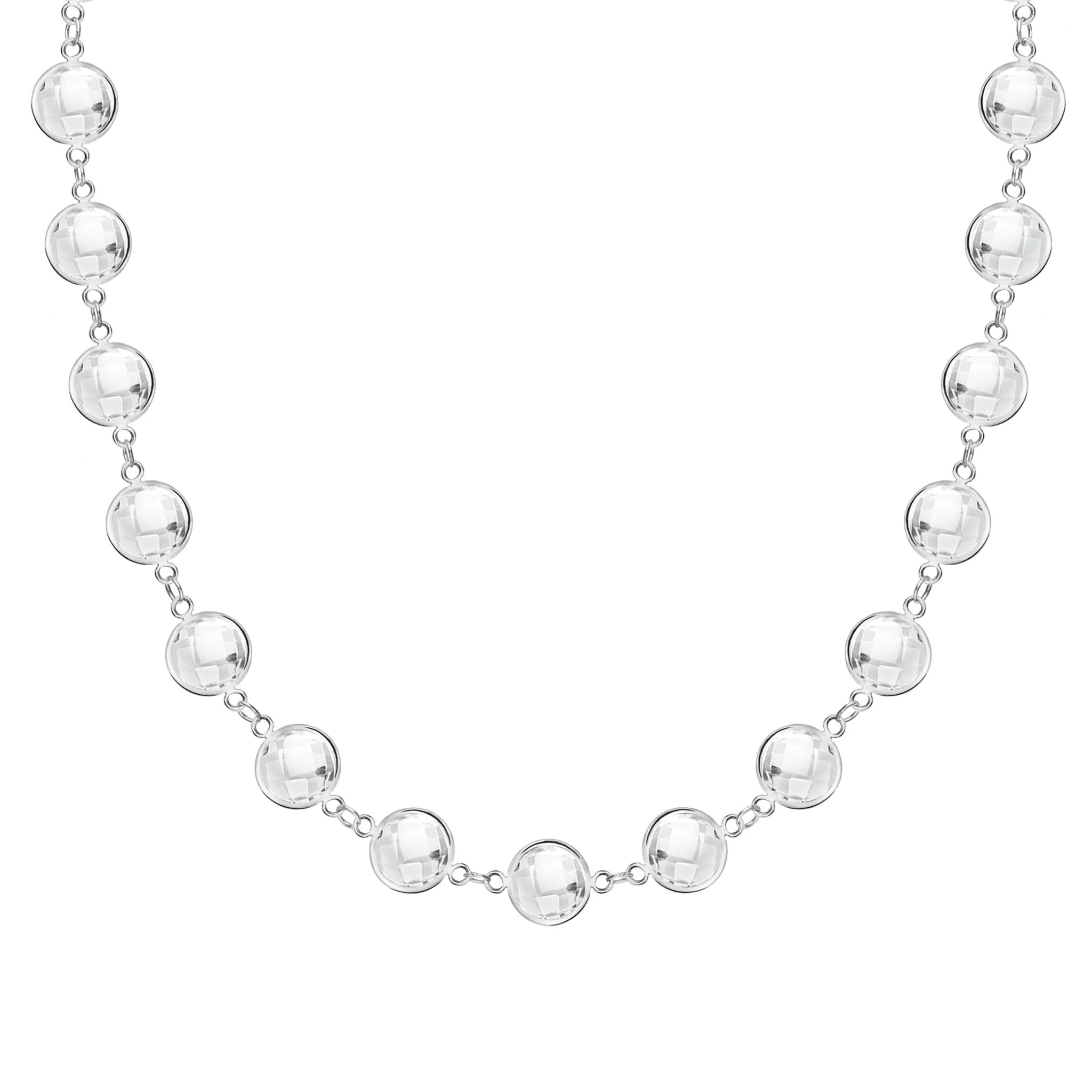 Newport Grand White Topaz Necklace in 14k Gold (April) - Image 7