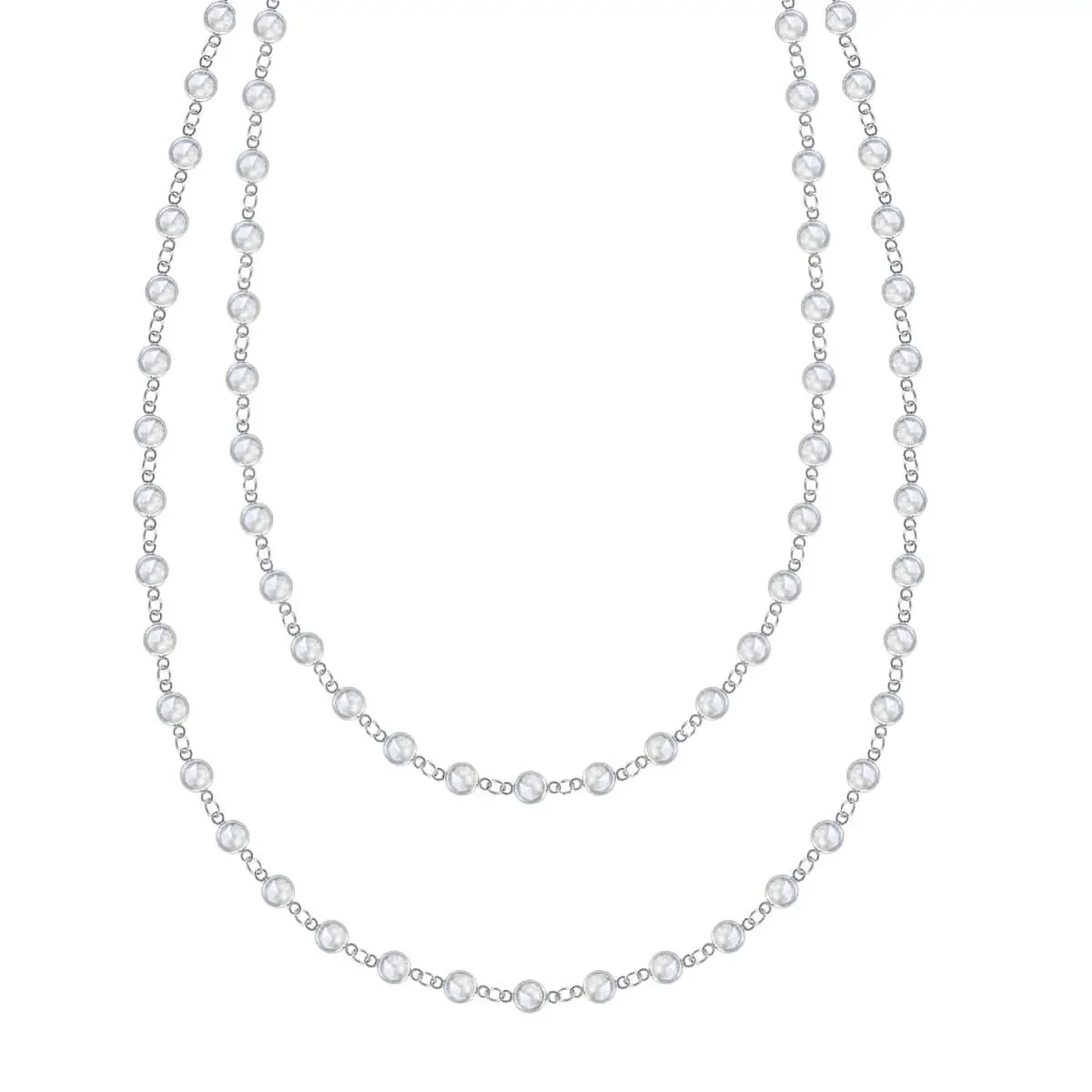 Newport Moonstone Long Necklace in 14k Gold (June) - Image 4
